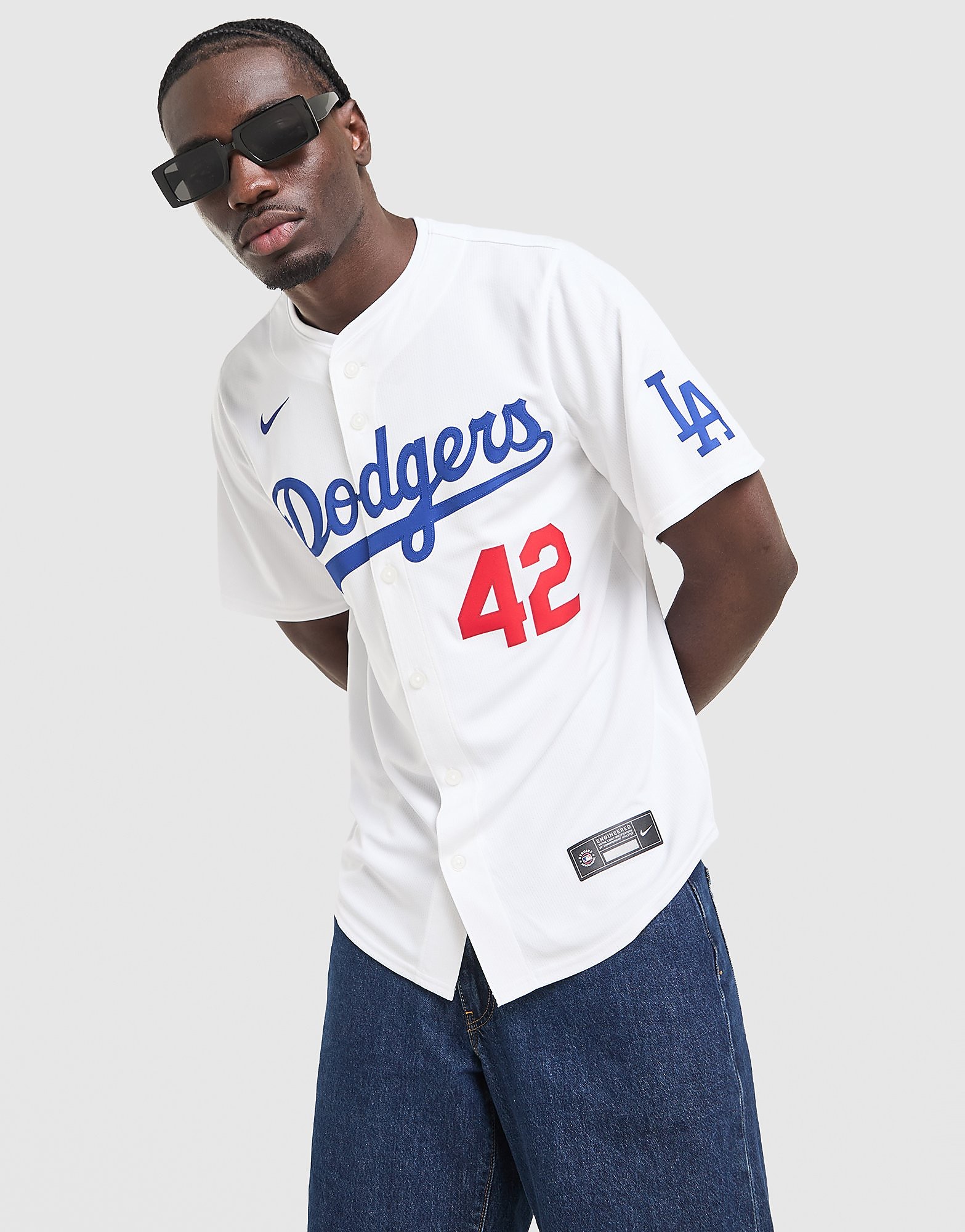 Nike MLB LA Dodgers Robinson #42 Home Jersey