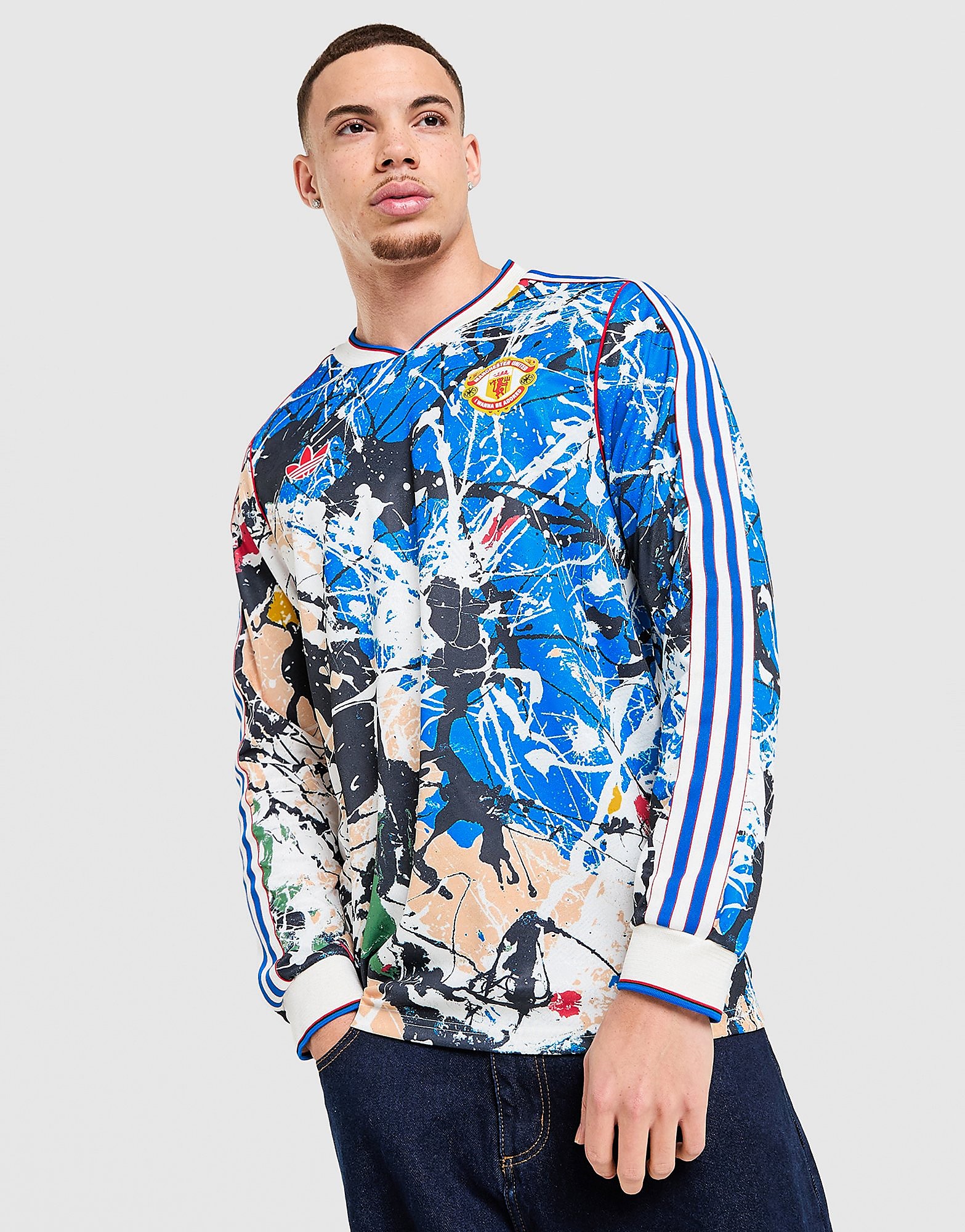 adidas Originals x MUFC x The Stone Roses Long Sleeve Jersey