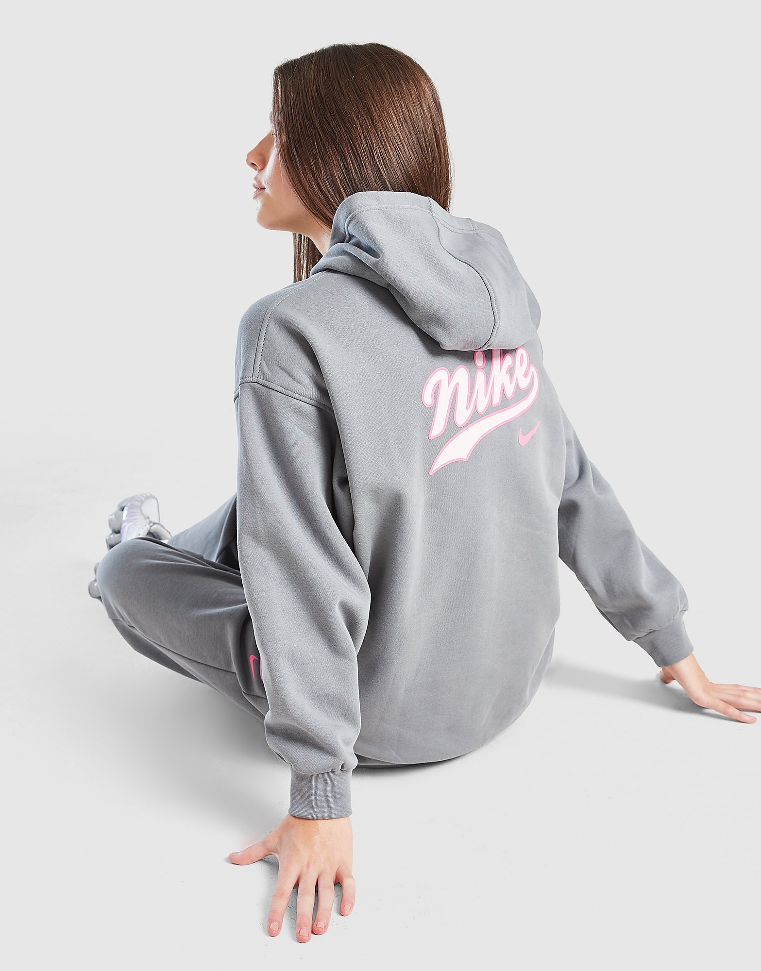 Nike Girls' Oversized Graphic Hoodie Junior