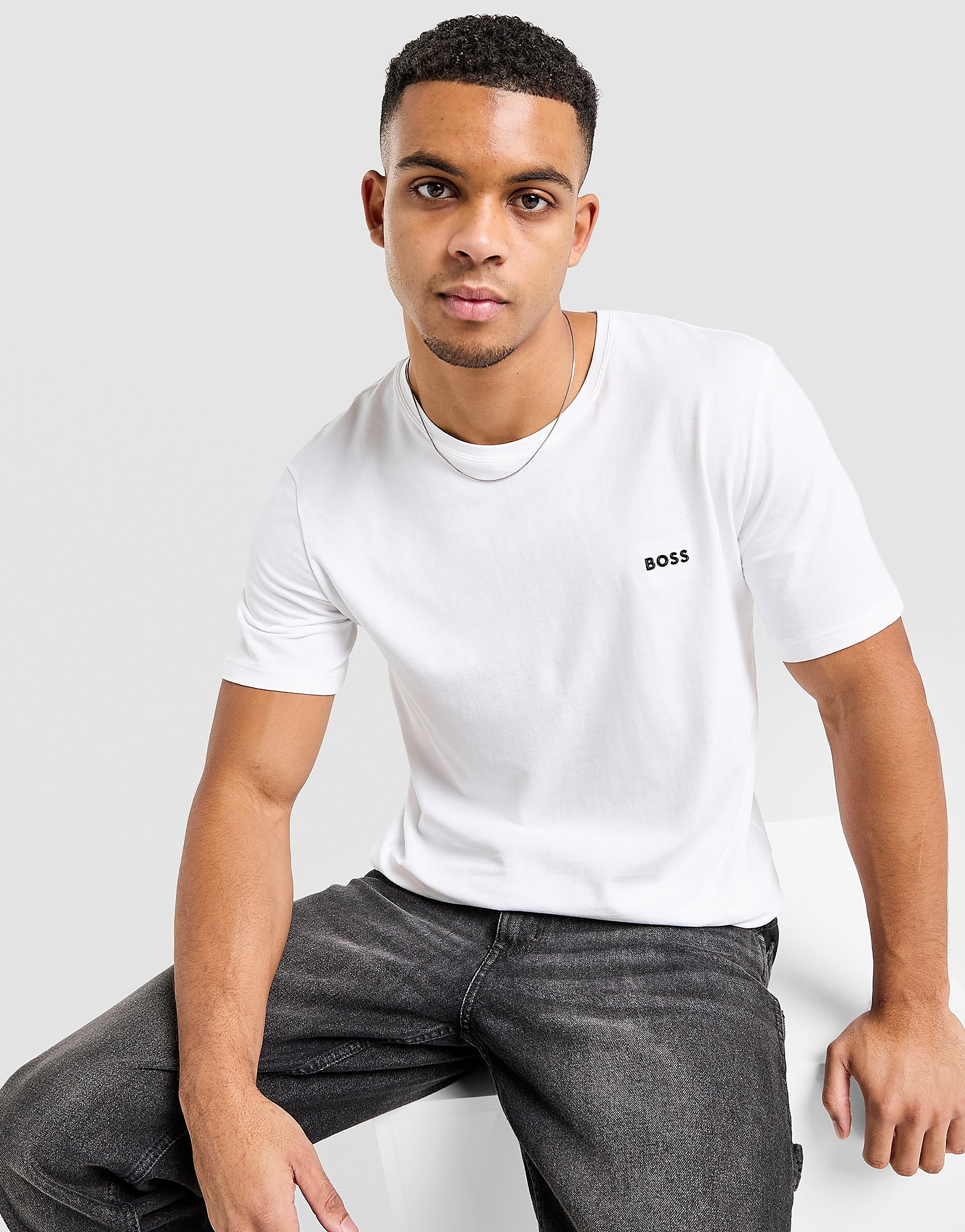 BOSS Maglia Mix & Match, bianco