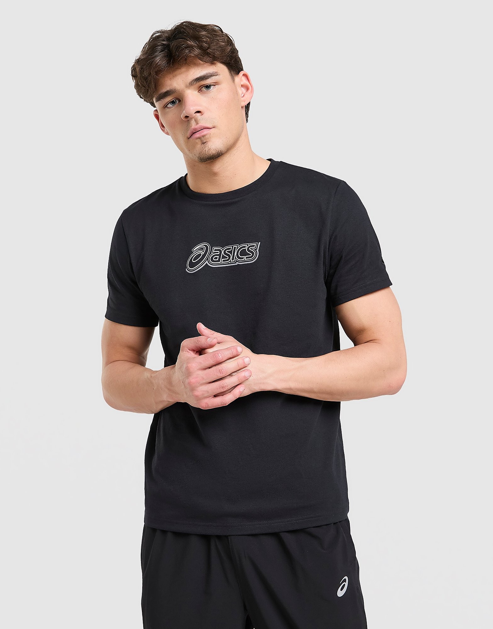 ASICS Logo Play T Shirt Blck Blck - vue 1