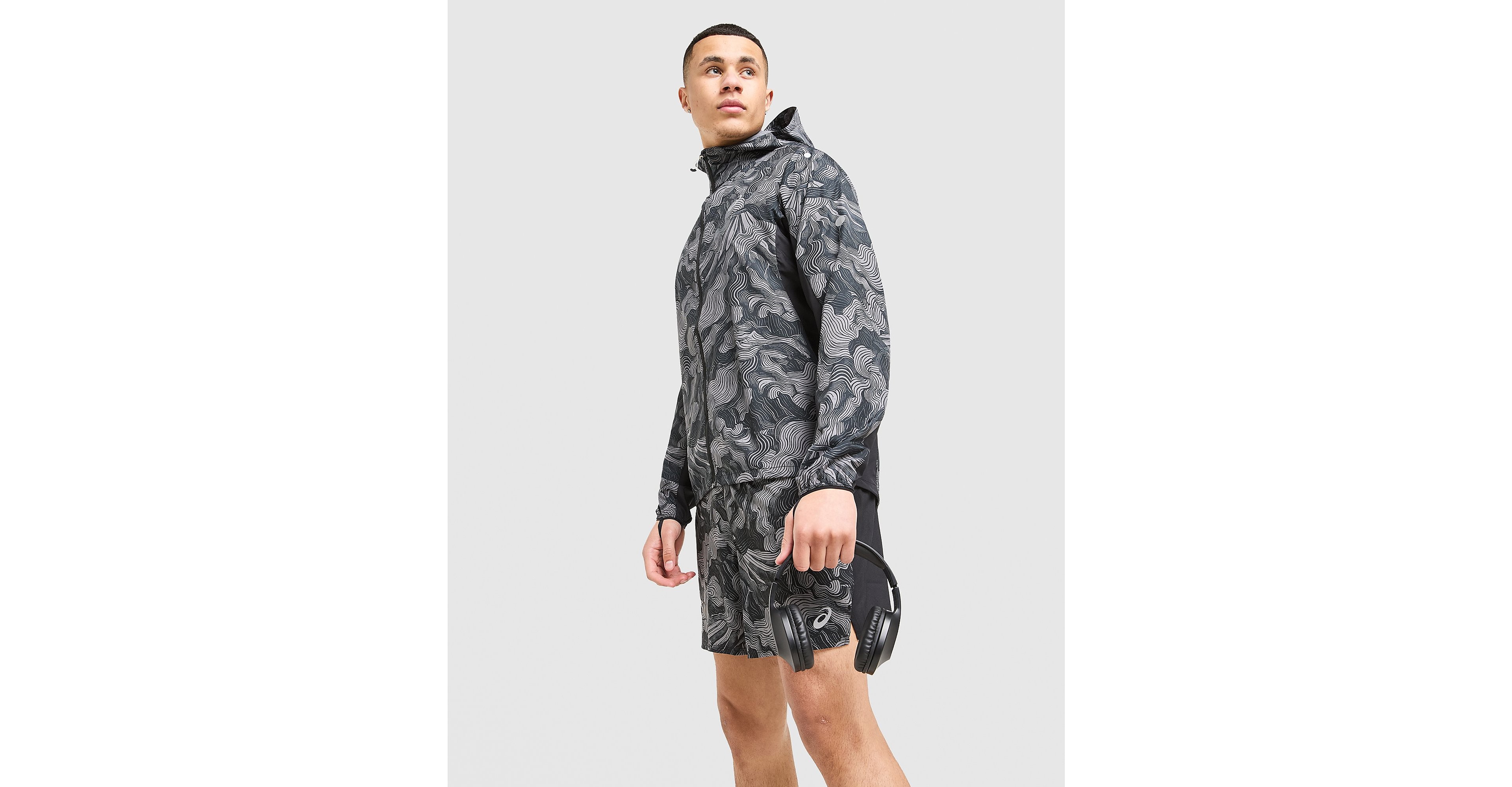 ASICS Men's Fujitrail All Over Print 5in Shorts – bild 9