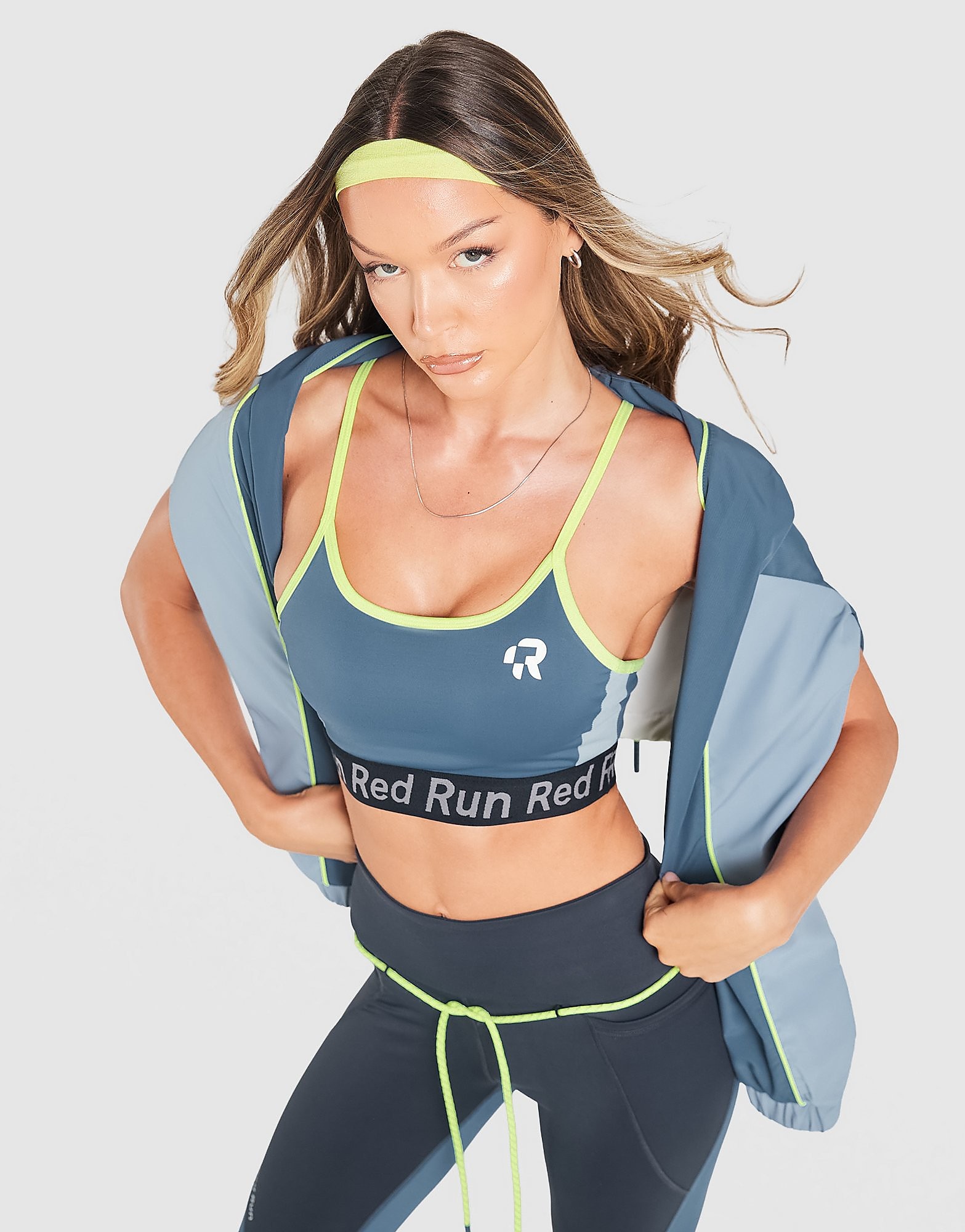 Run Activewear Sky Volt Strappy Sports Bra