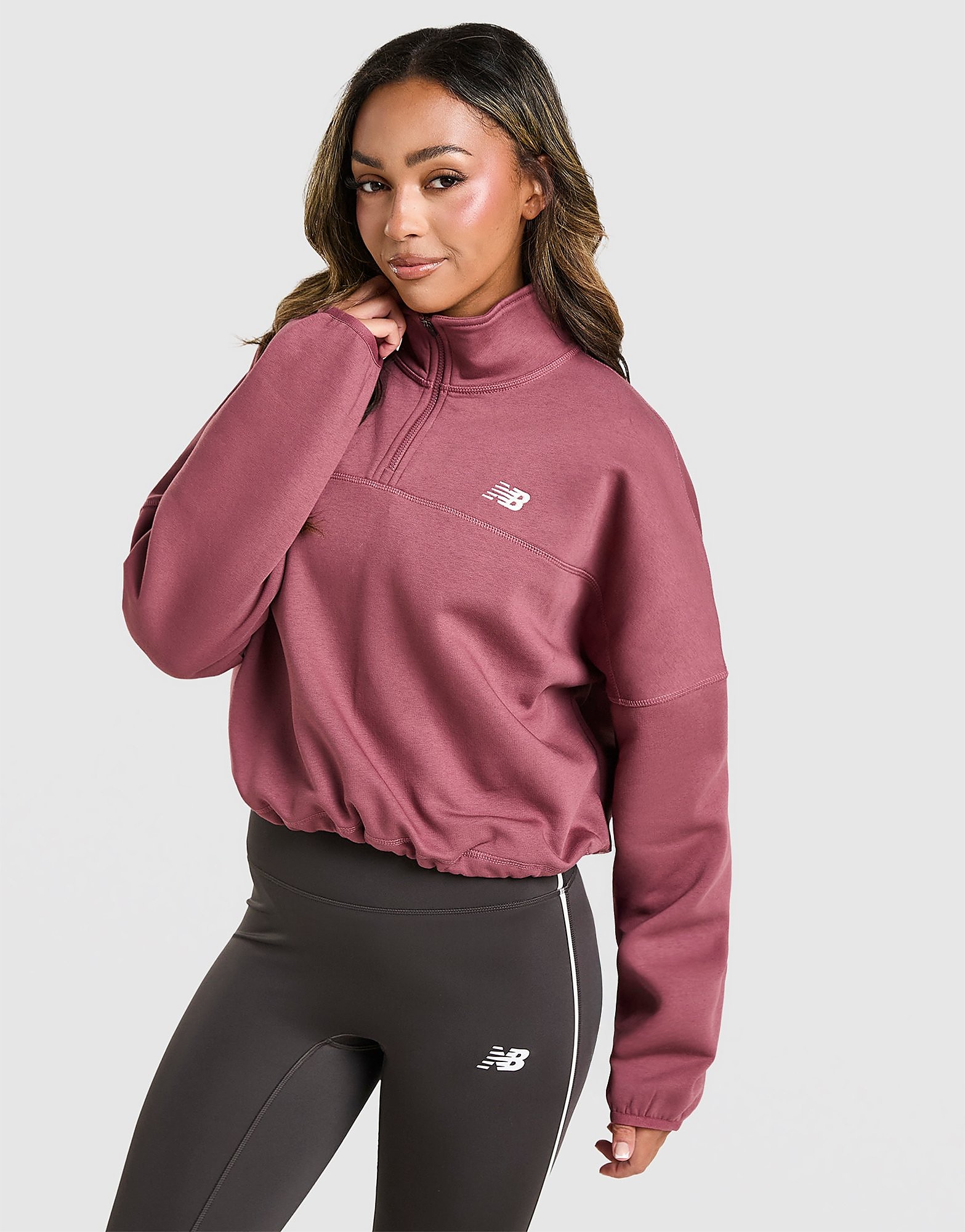 New Balance Logo 14 Zip Fleece - vue 1