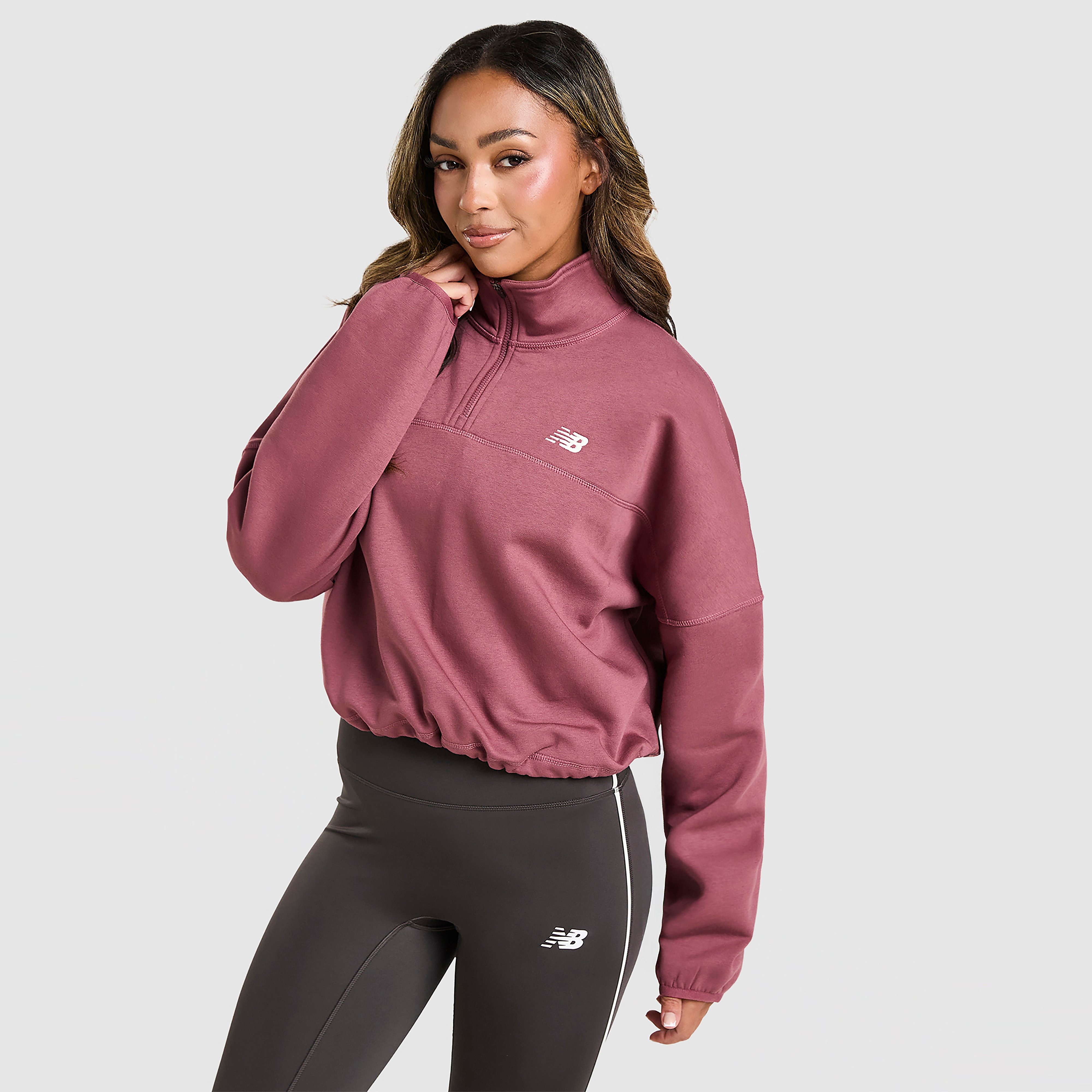 New Balance Polaire Logo Zippee 1/4 - New Balance