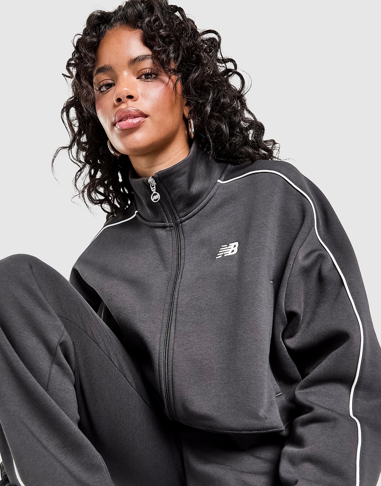 New Balance Pipe Fleece Full Zip Track Top