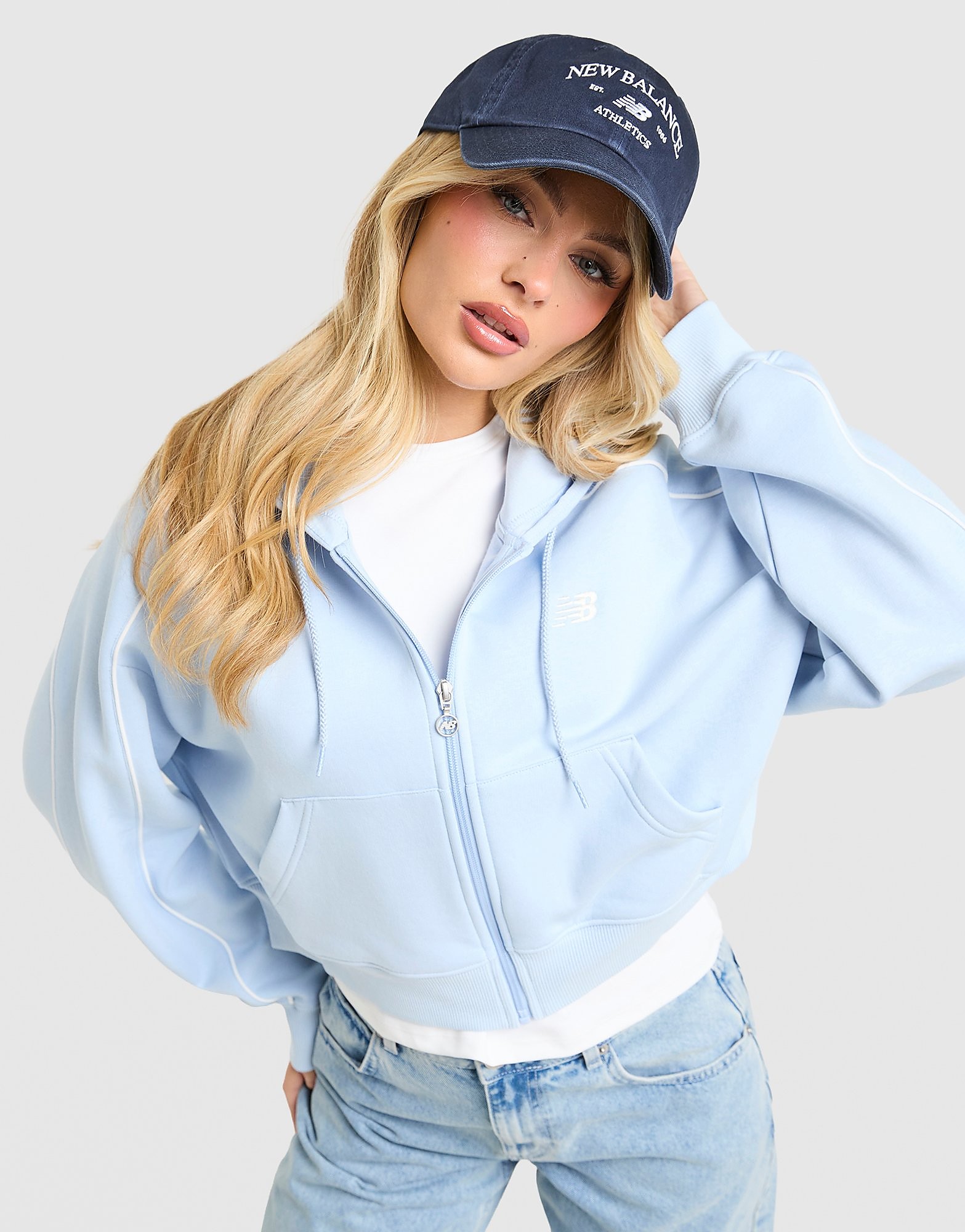 New Balance Sweat à capuche zippé Pipe - vue 1