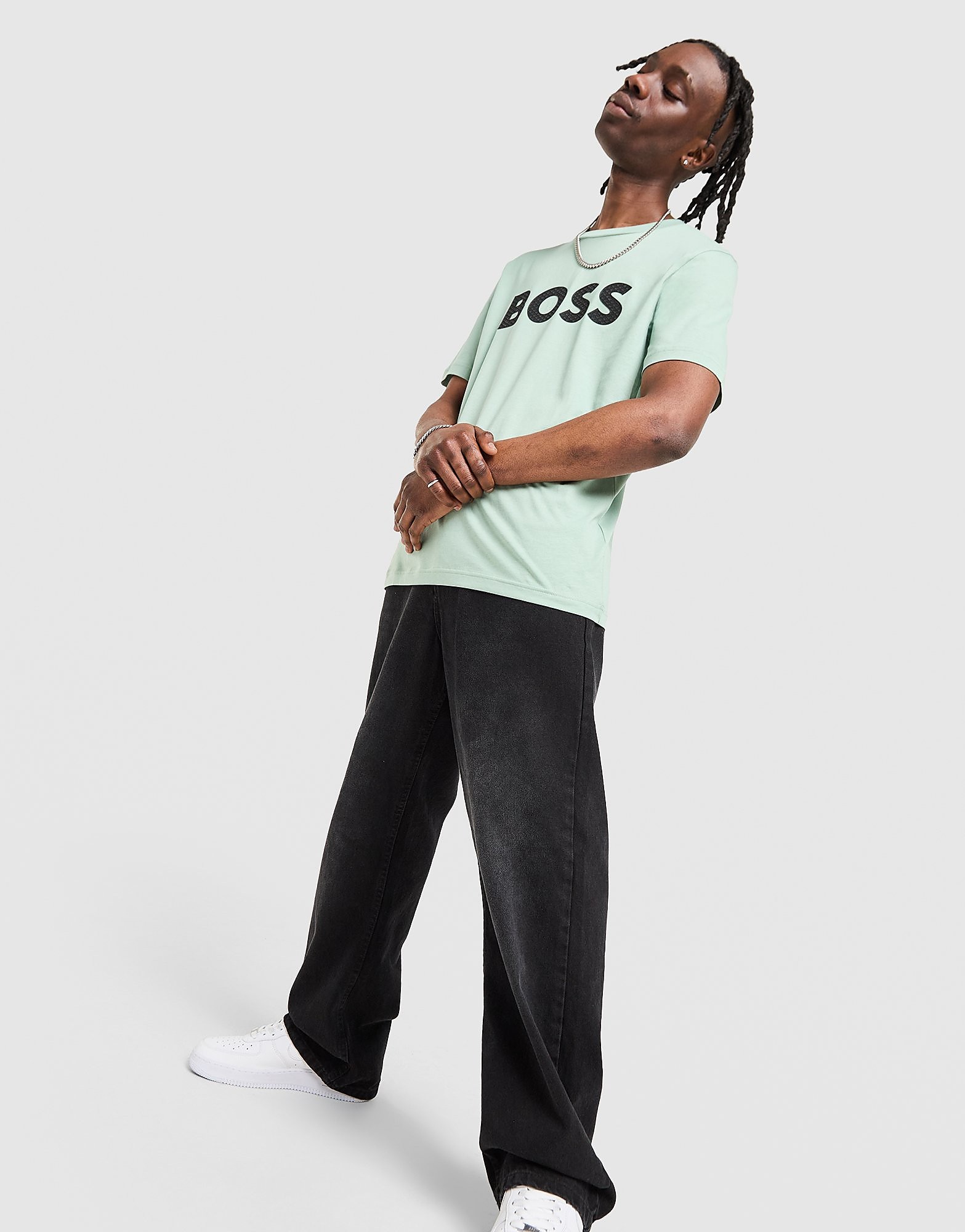 BOSS Large Logo T-Shirt, verde