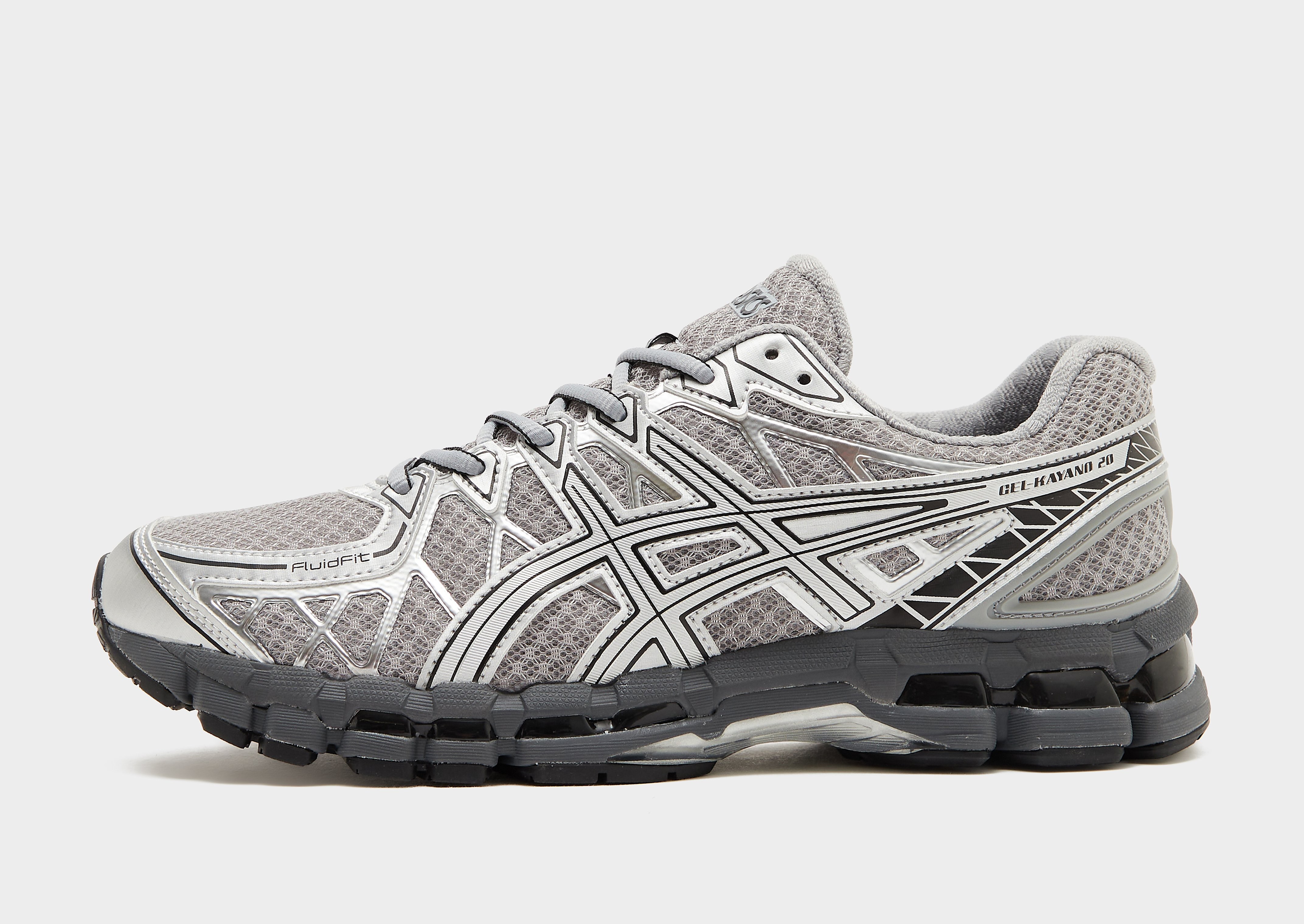 Asics Gel Kayano herensneaker grijs en zilver