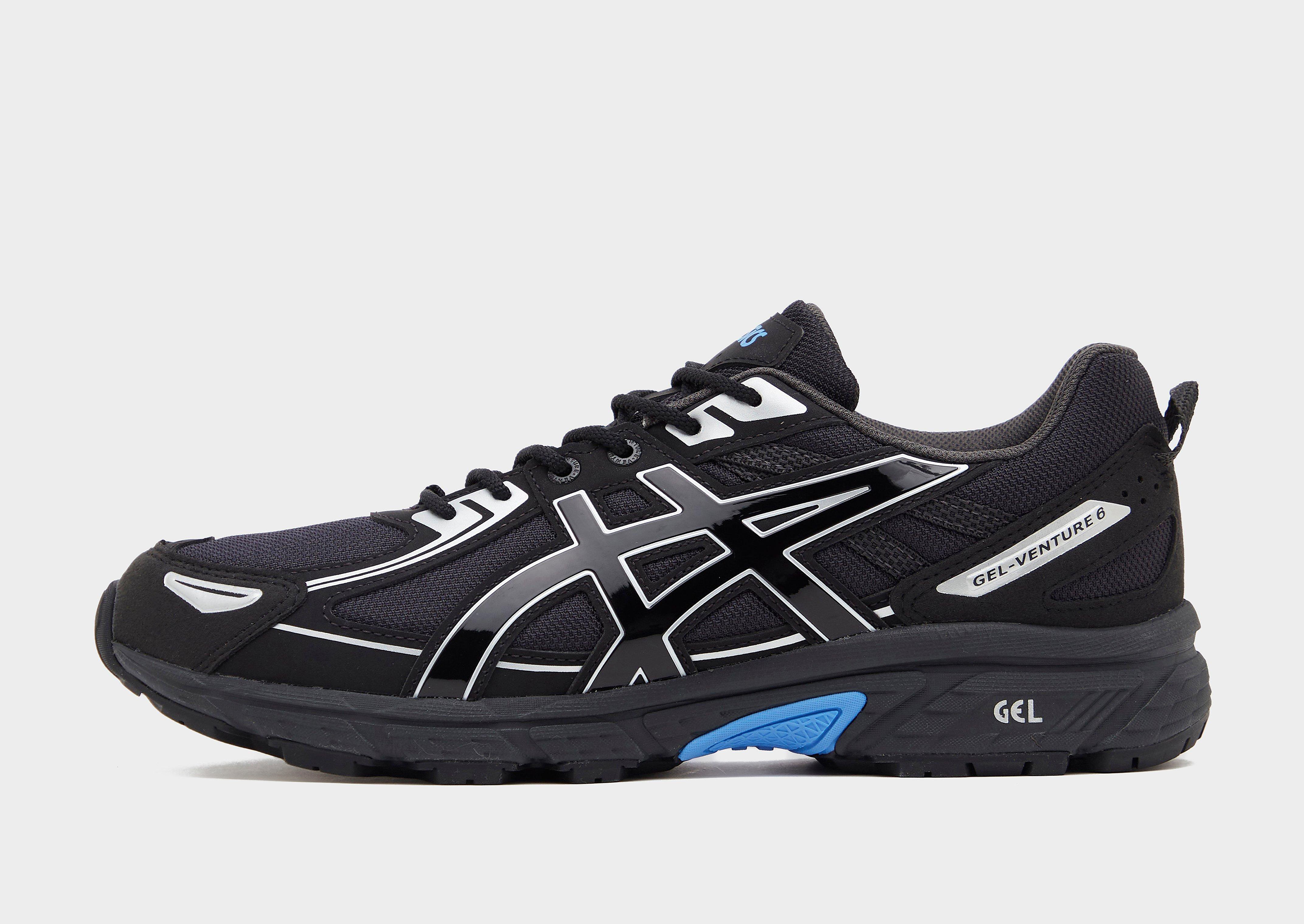 Asics Gel Venture 6 herensneaker zwart, zilver en blauw