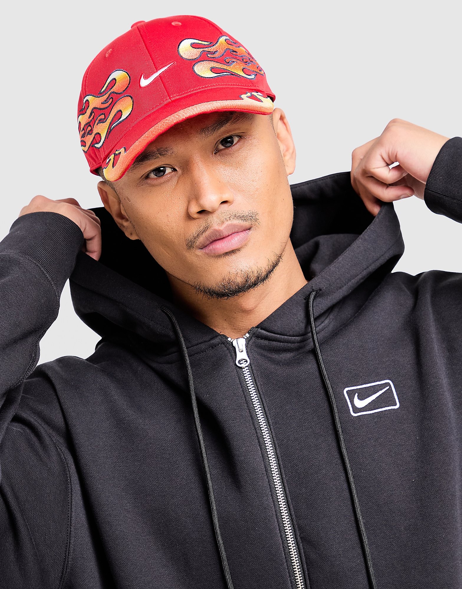 Nike Cappellino Club Structured OG Flame, rosso