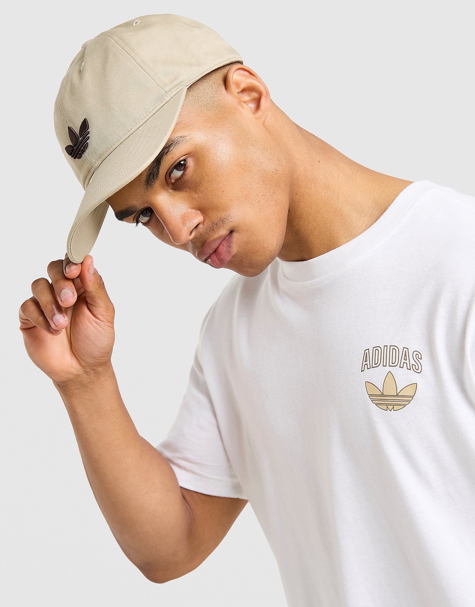 Adicolor Classic Trefoil Baseball Kappe - Damen, Beige - female - Size: One Size