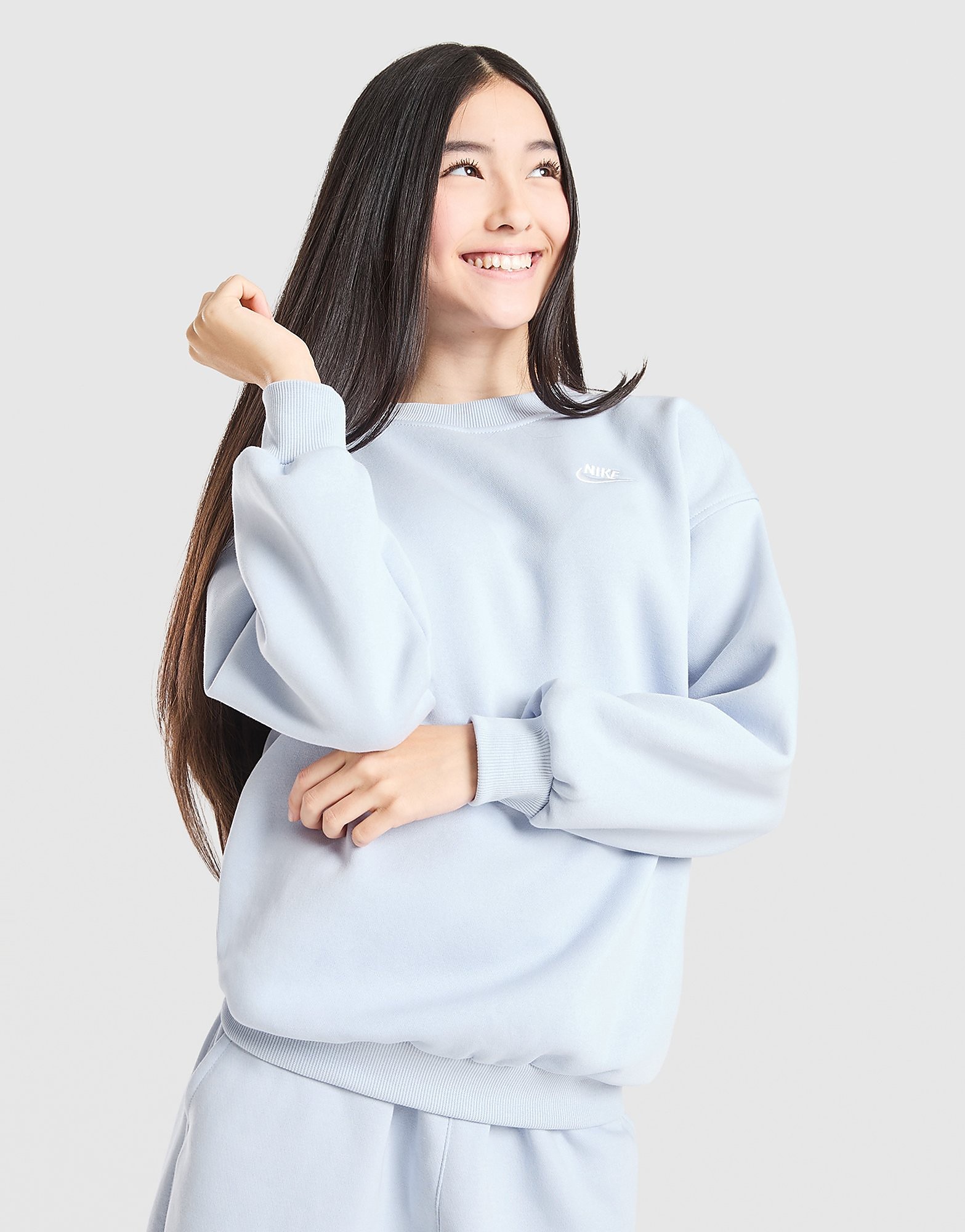 Nike Girls' Club Oversized Crew Sweatshirt Junior - vue 1