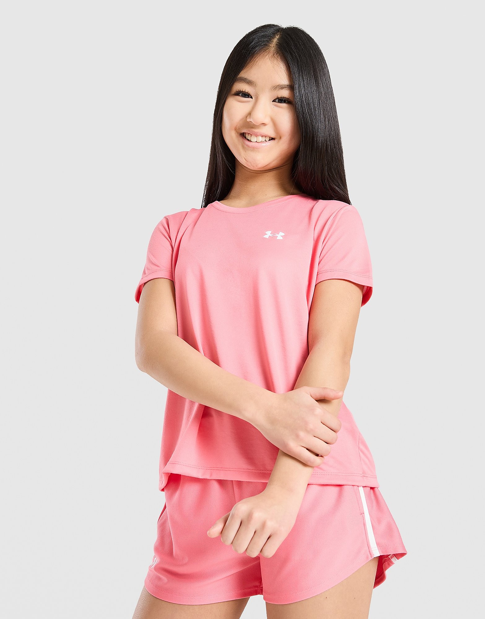 Under Armour Girls' Tech T-Shirt Junior, Roze