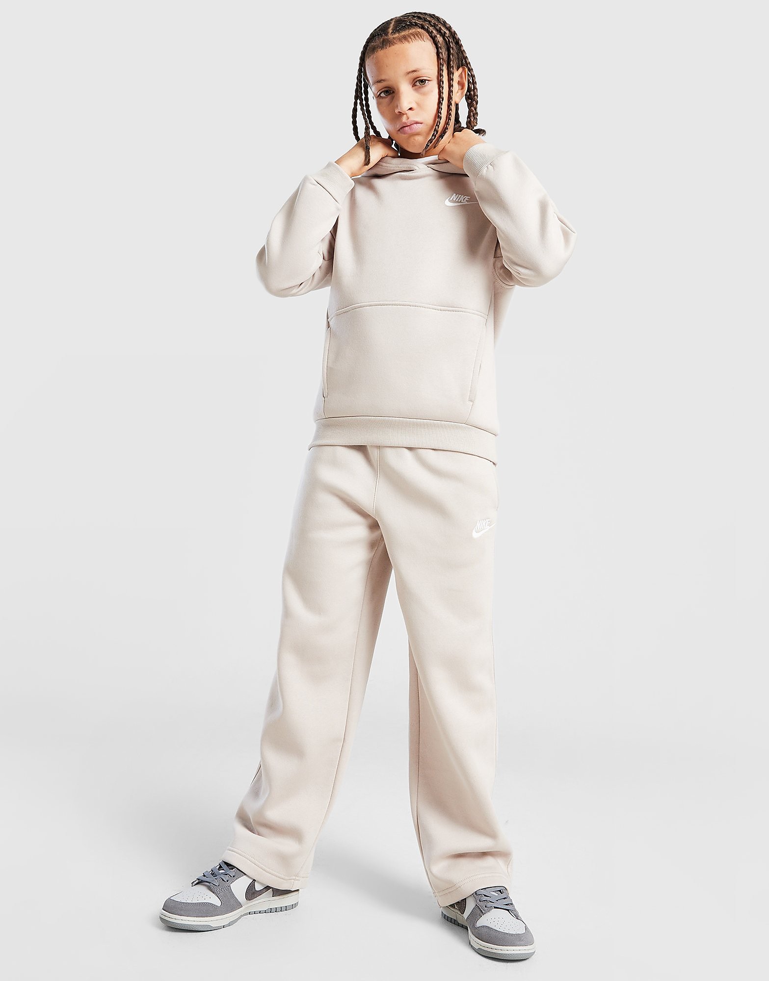 Nike Sweat à capuche Sportswear Club Fleece Junior Crème Crème