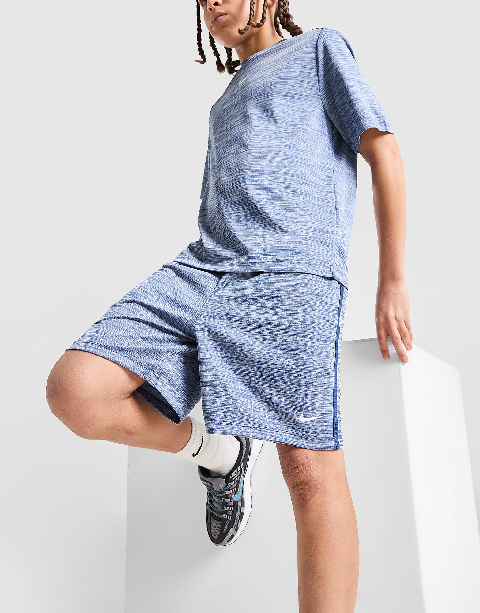 Multi Knit Shorts Kinder, Blau - unisex - Size: 8-10Y