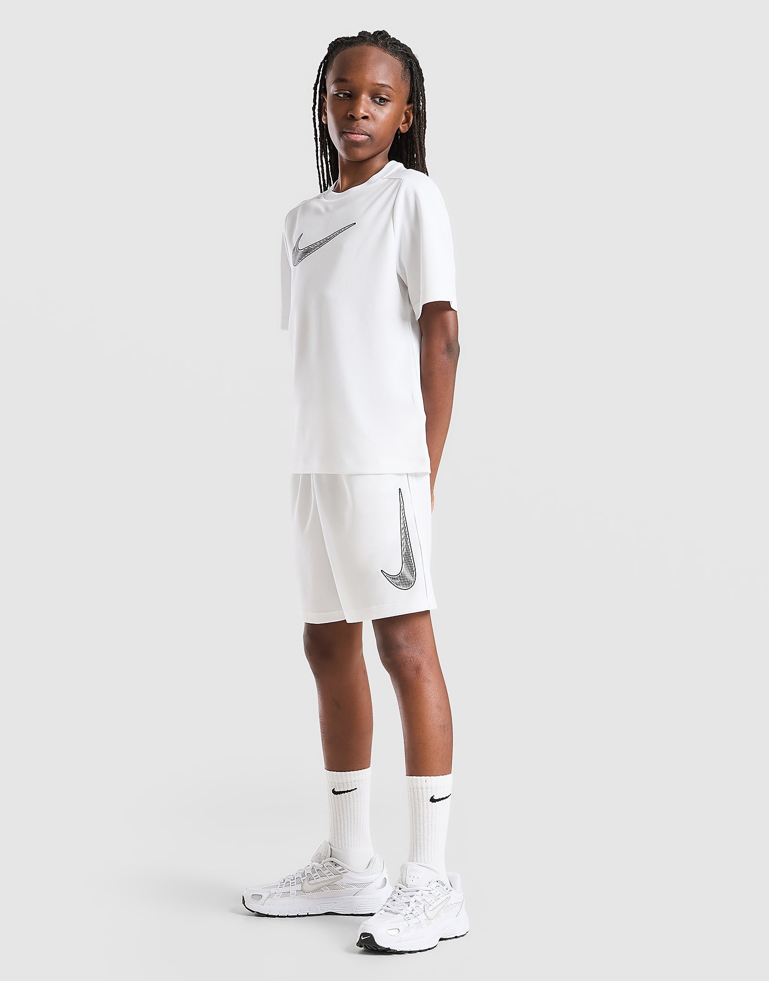 All Day Shorts Junior, Weiss - unisex - Size: 8-10Y
