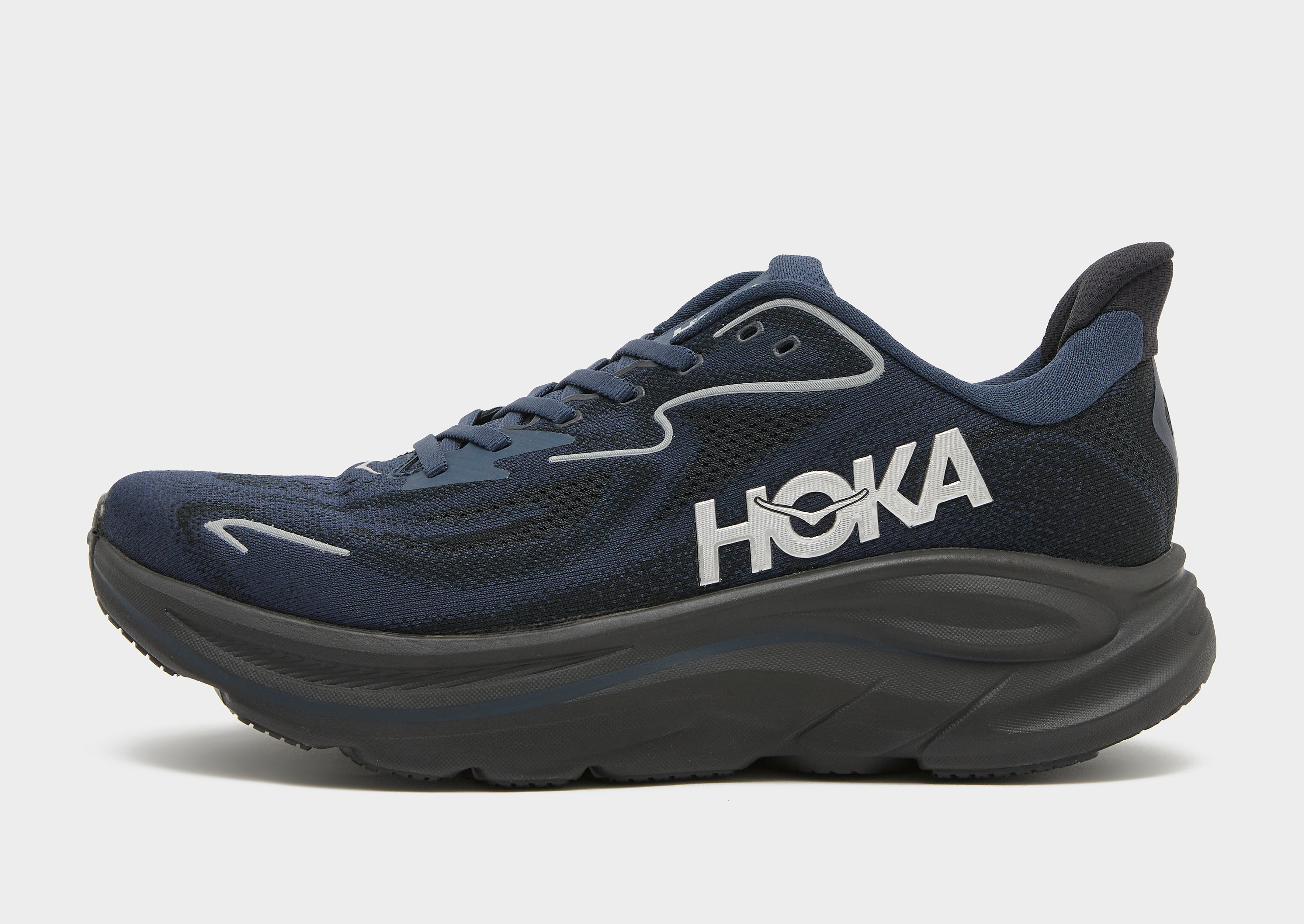 HOKA herensneaker zwart en blauw