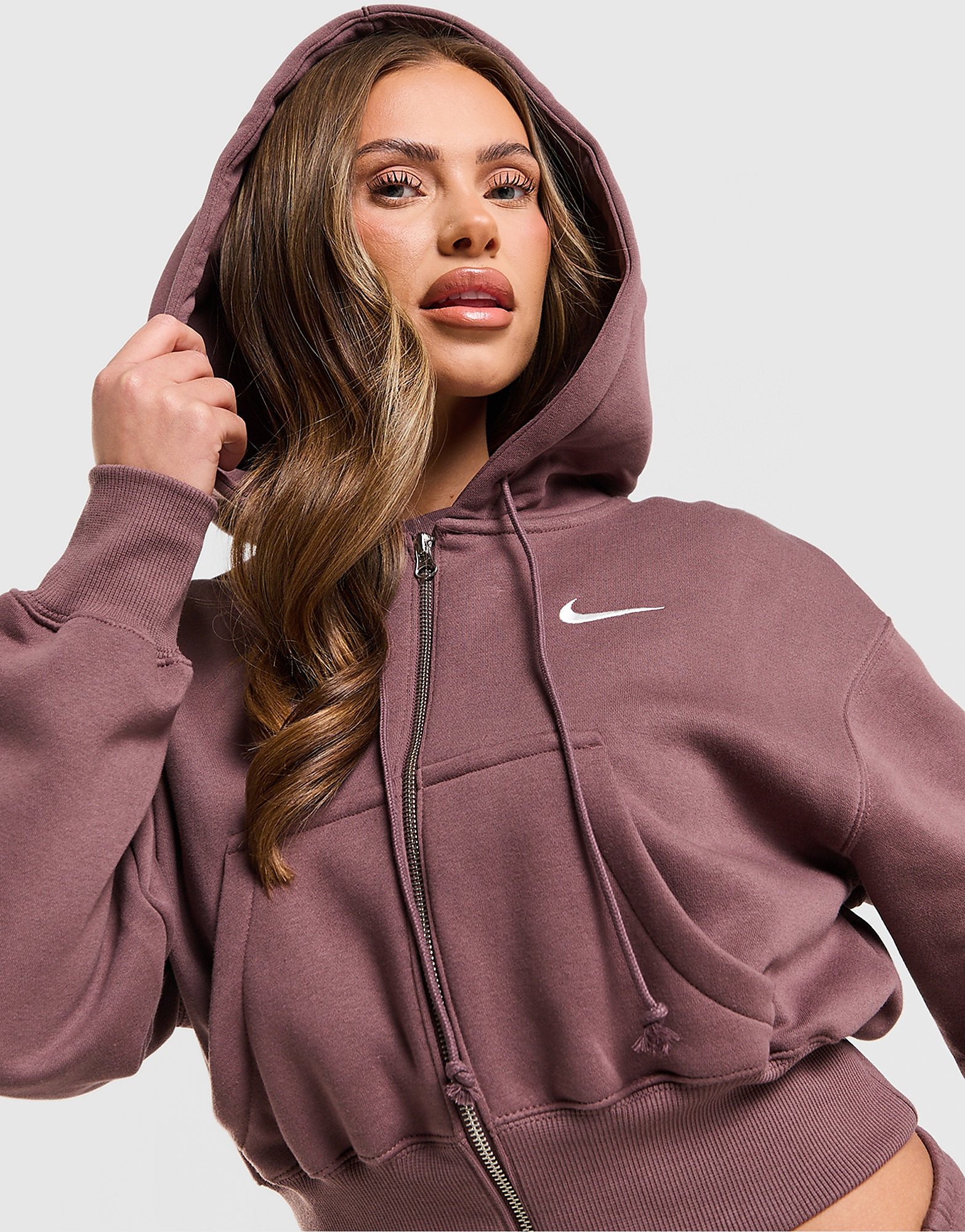 Nike Phoenix Crop Full Zip Hoodie