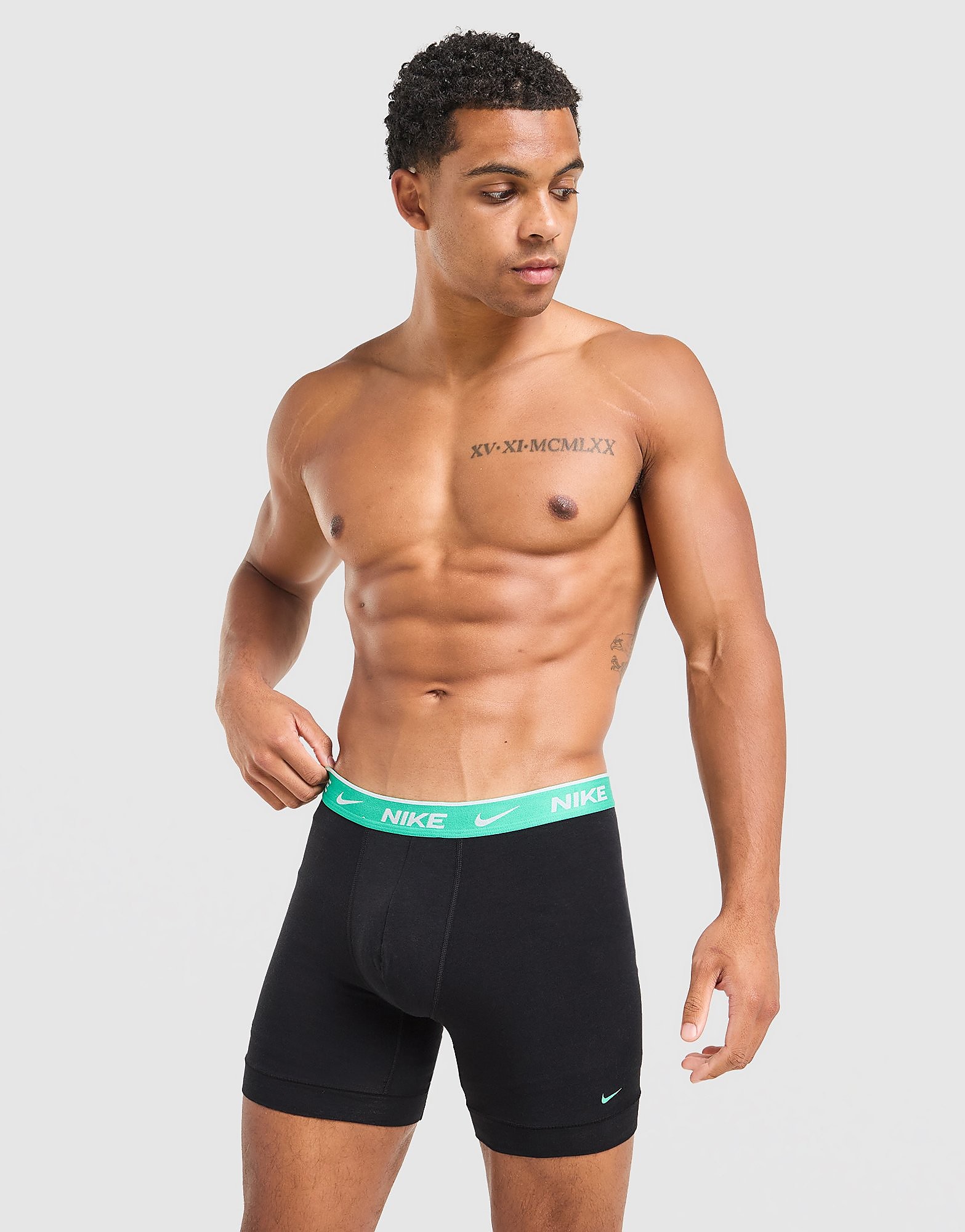 Mens 5-Pack Boxer Briefs - Nero, nero nero Uomo taglia L