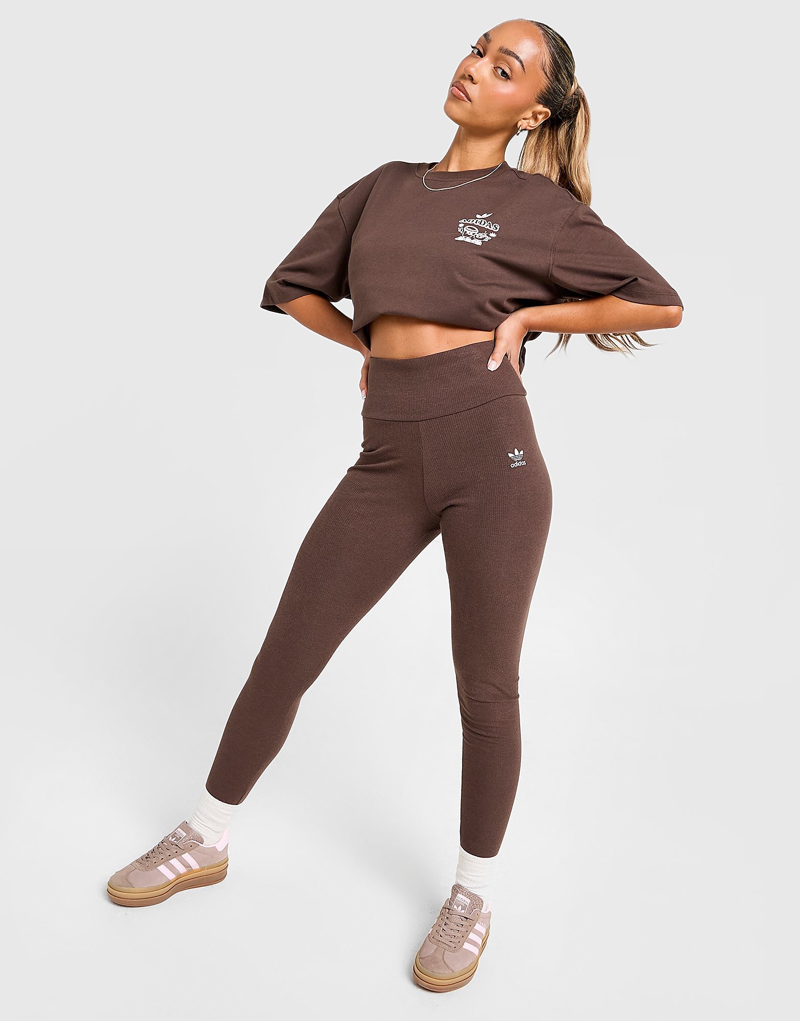 adidas Originals Ribbed Leggings - vue 2