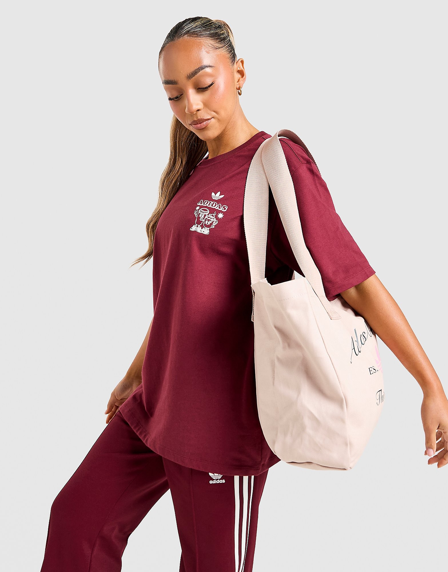 adidas Originals Coffee Club T Shirt Maron Maron