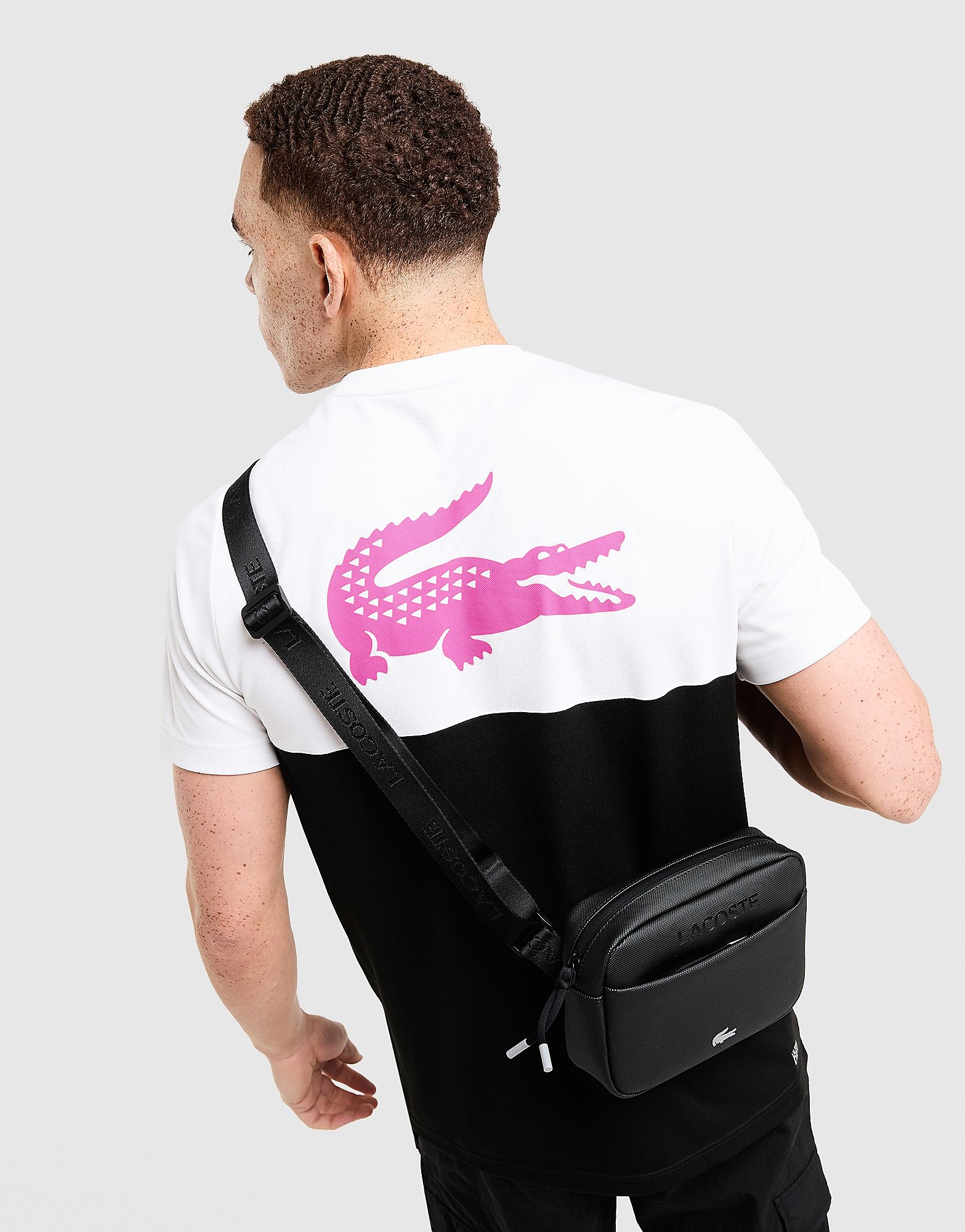 Lacoste Croc Colour Block Tape T Shirt - vue 1