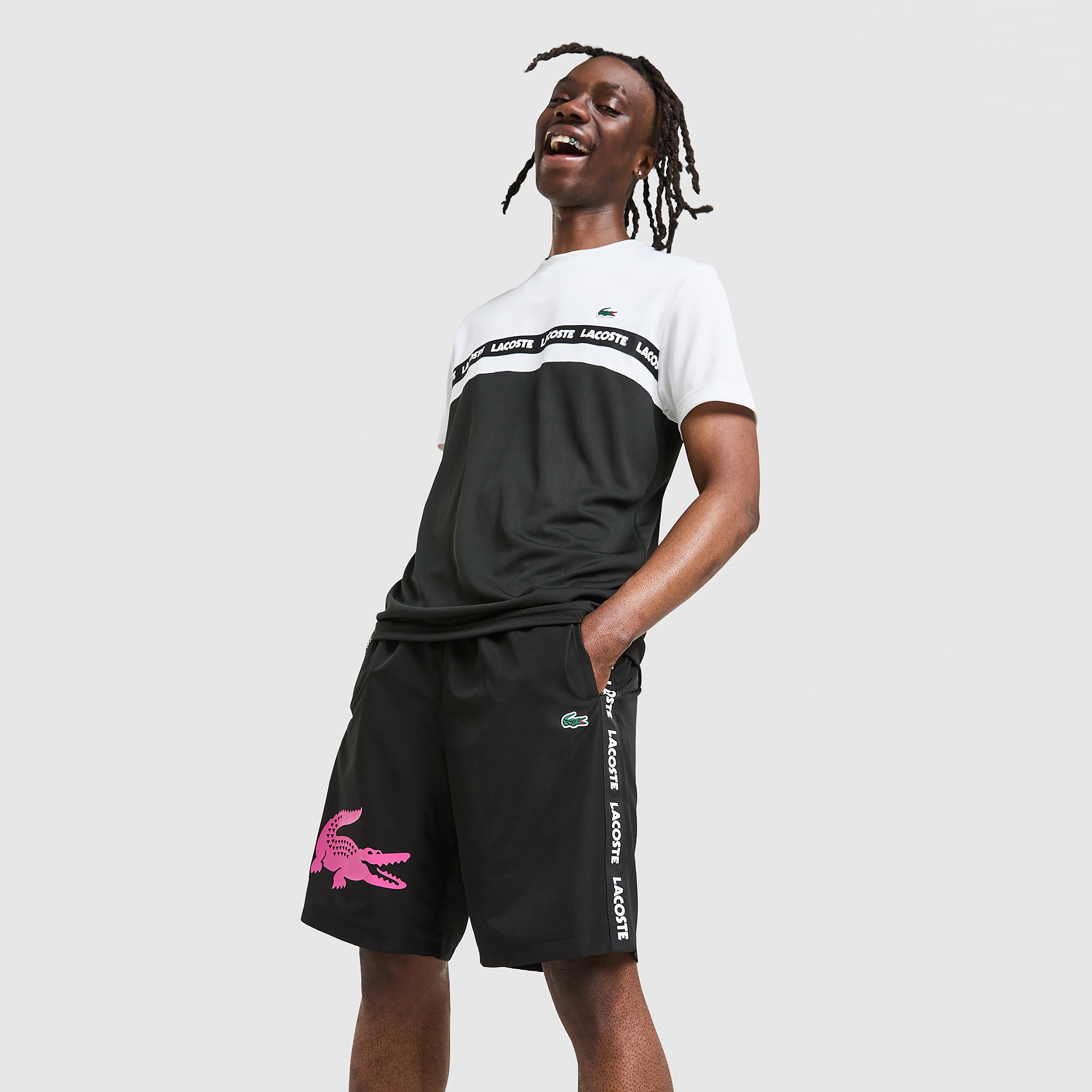 Lacoste Short Tisse Croc Tape - Lacoste