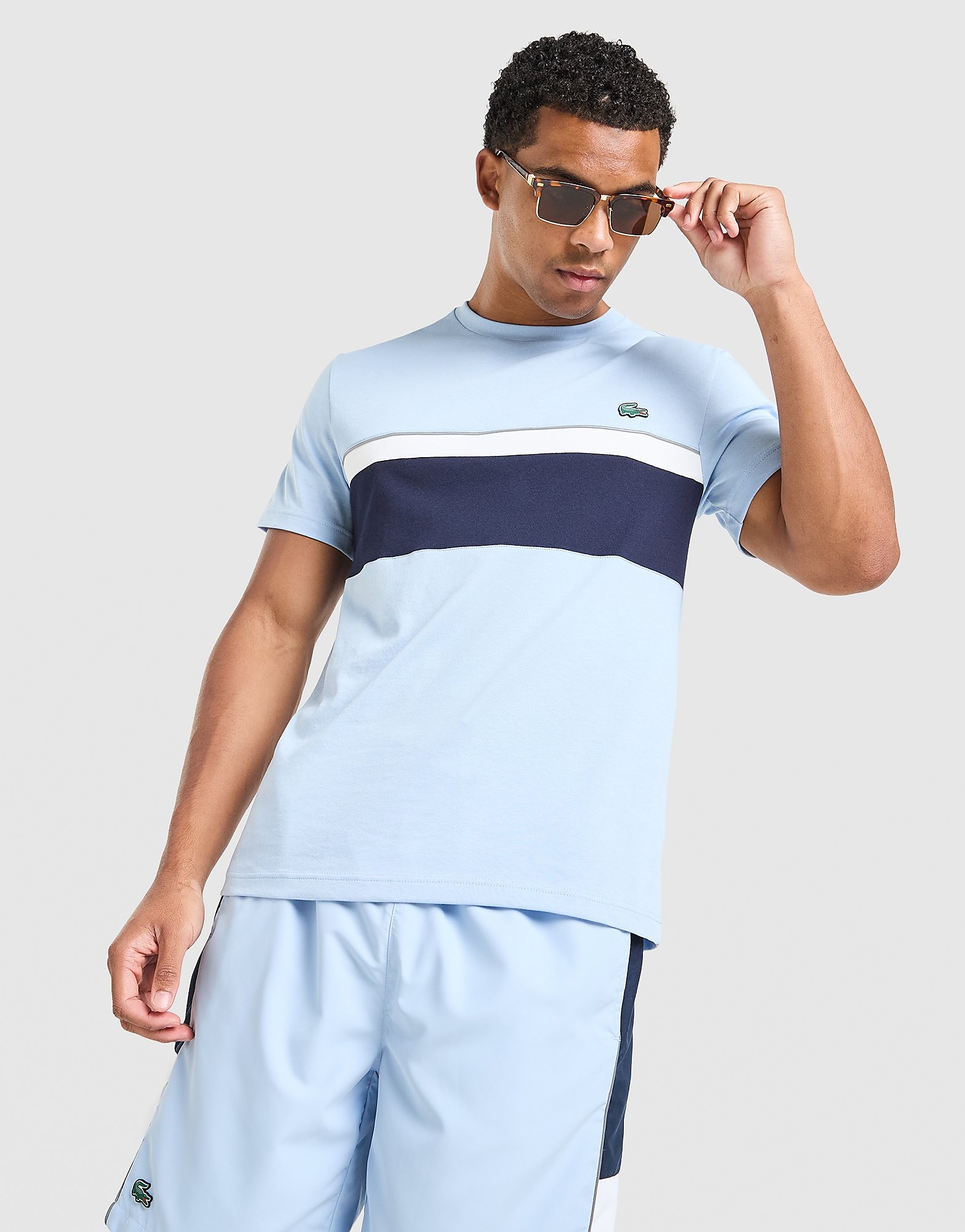 Lacoste T shirt Colour Block réfléchissant