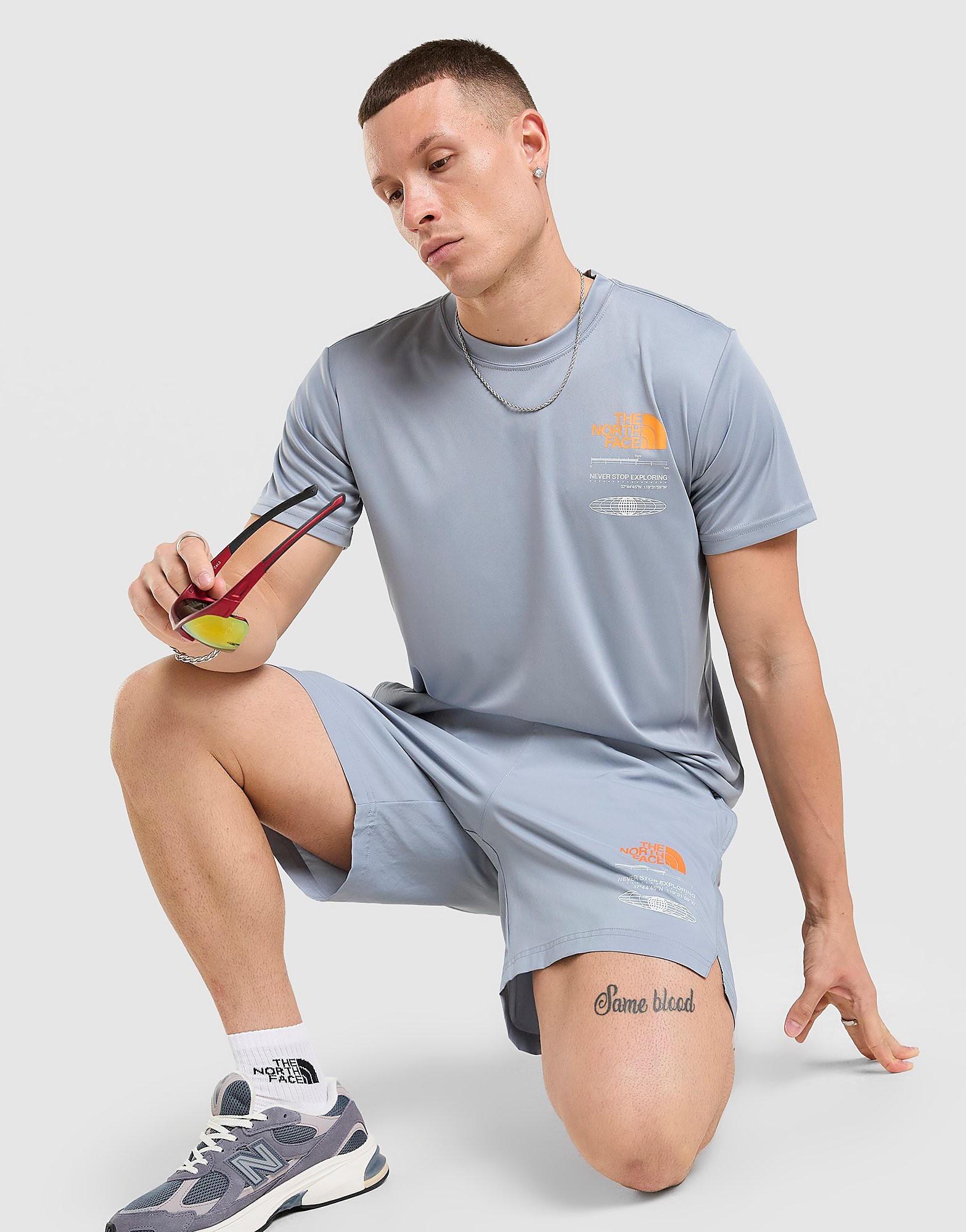 Graphic Reaxion Shorts - Herren, Grau - male - Size: L