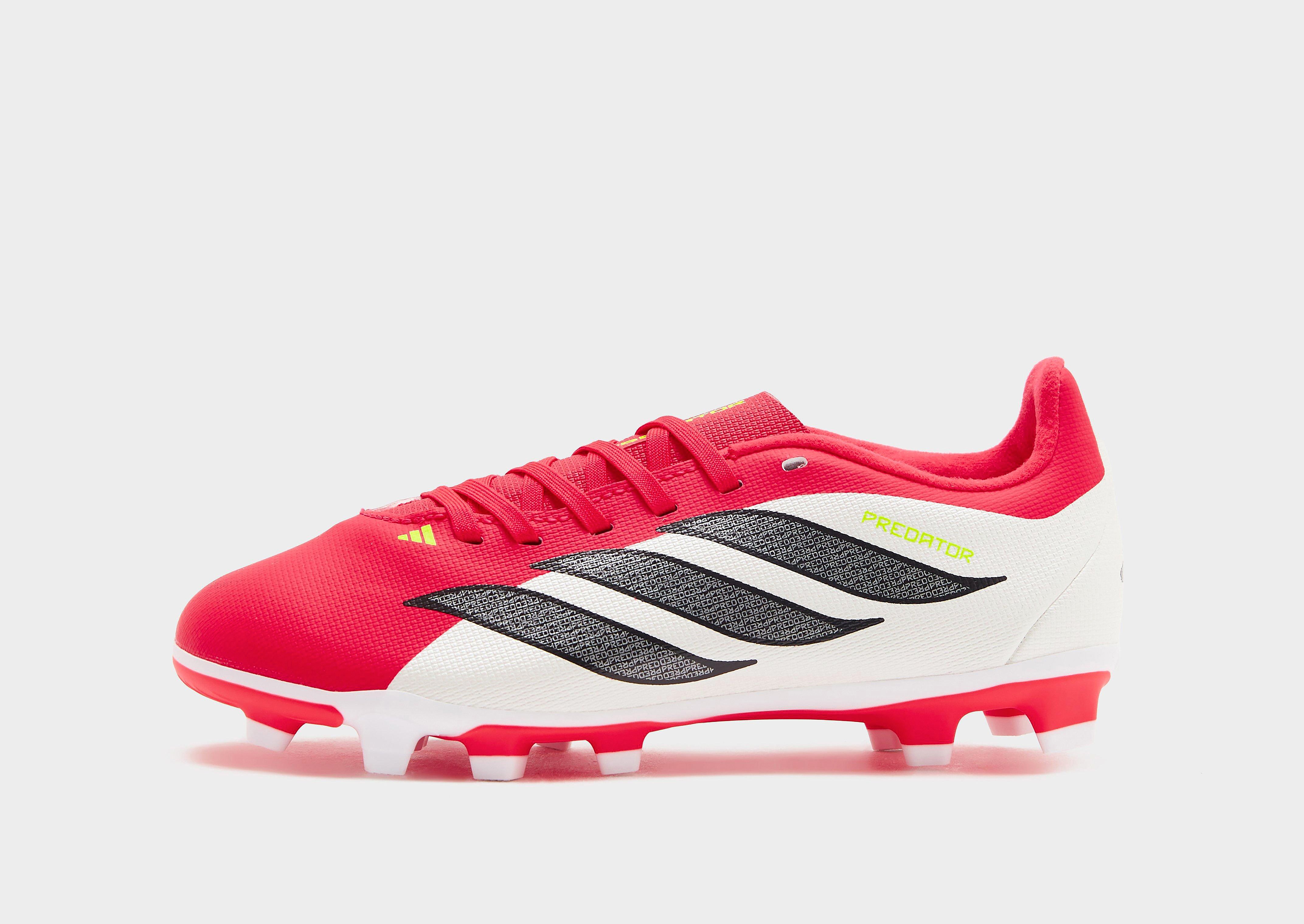 adidas Predator Club Fold‑Over Tongue FG Bambino, rosso