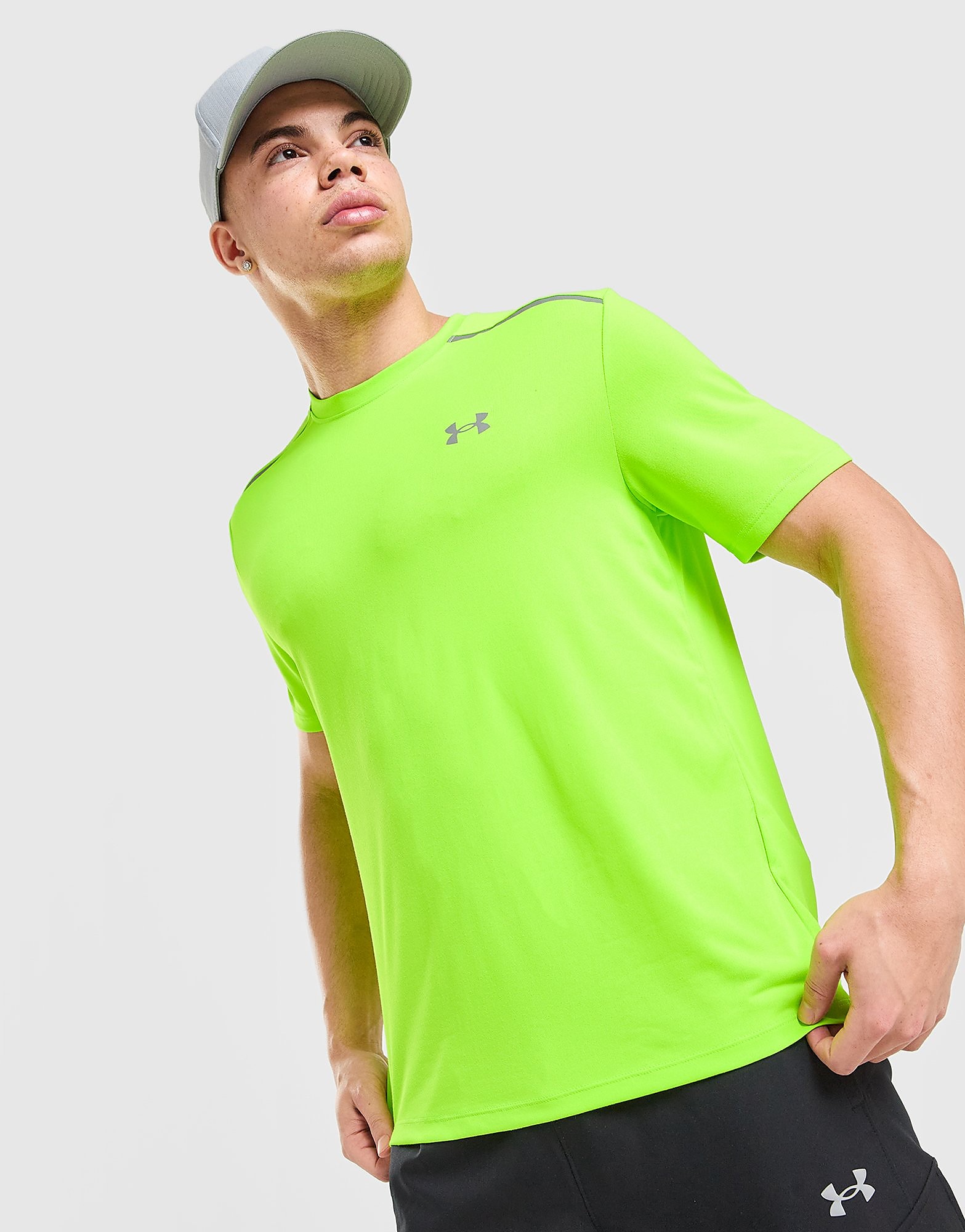 Under Armour Tech Reflective T Shirt Jaune Jaune