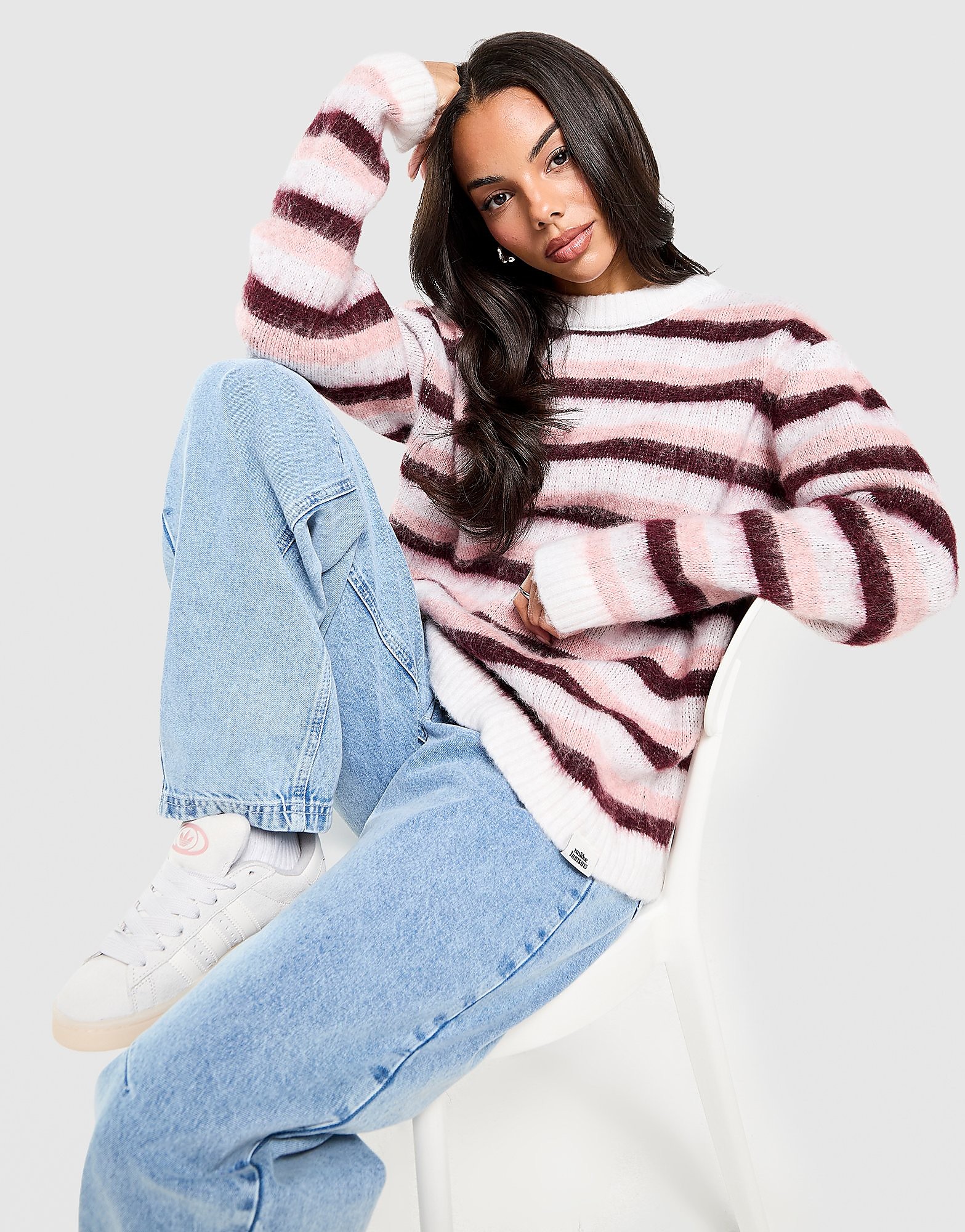 Unlike Humans Stipe Knit Sweatshirt