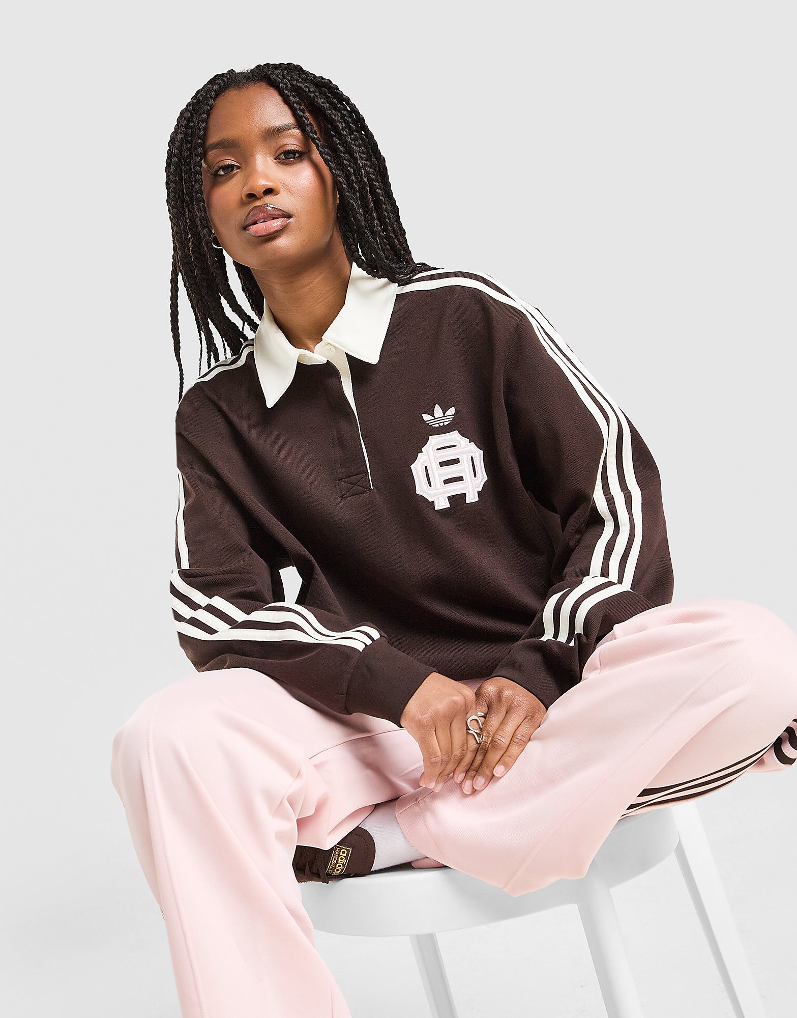 adidas Originals Maillot de rugby 3 Stripes Emblem