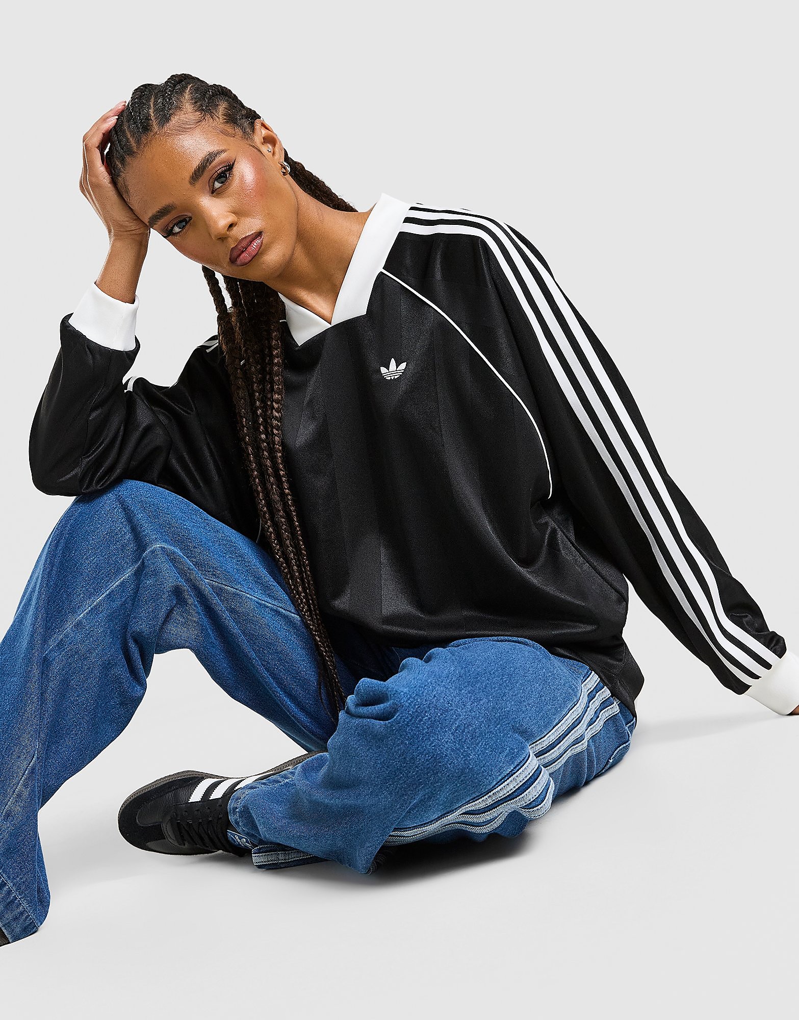 adidas Originals Long Sleeve Oversized Football Top - vue 1
