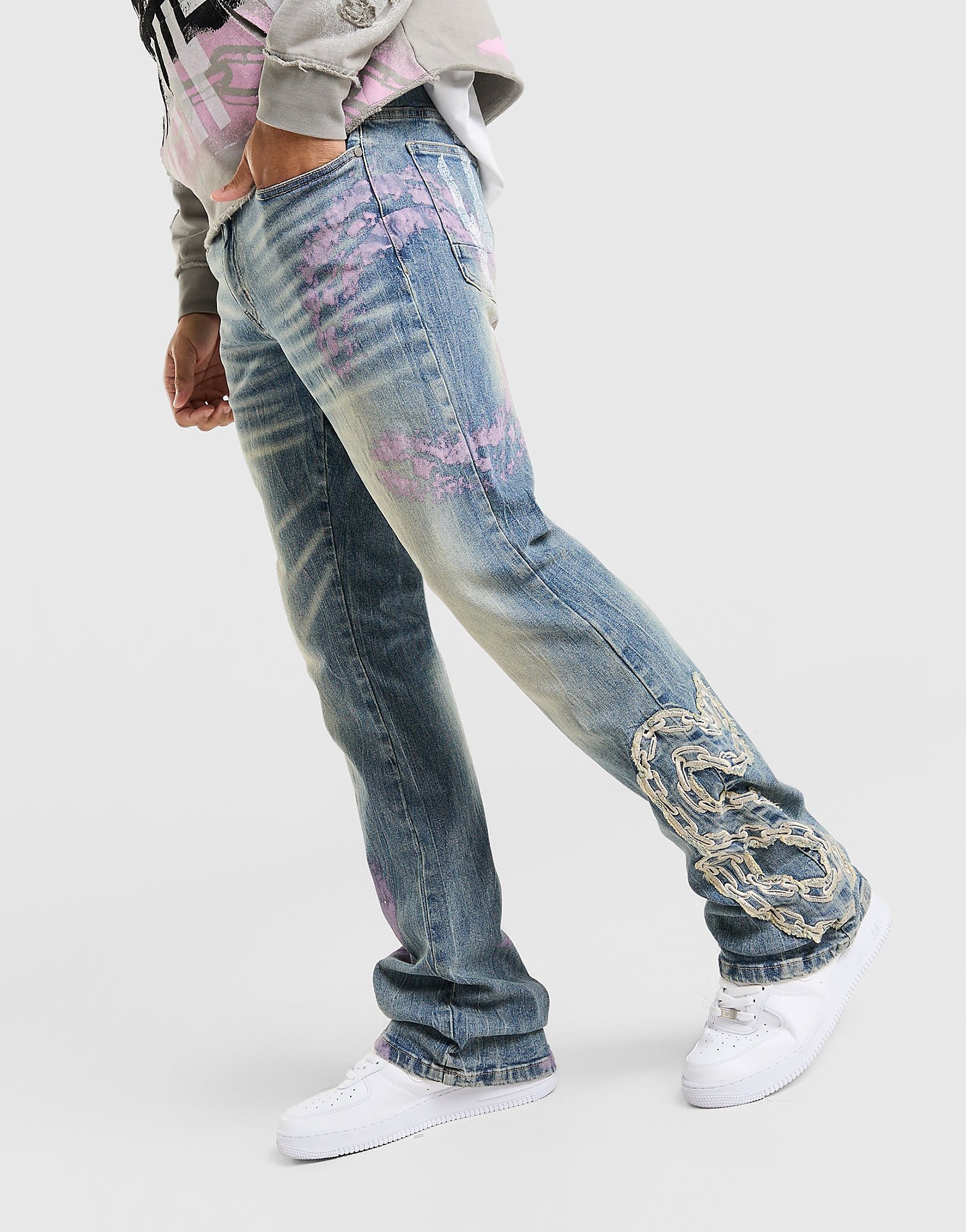Smoke Rise Jeans Applique Straight