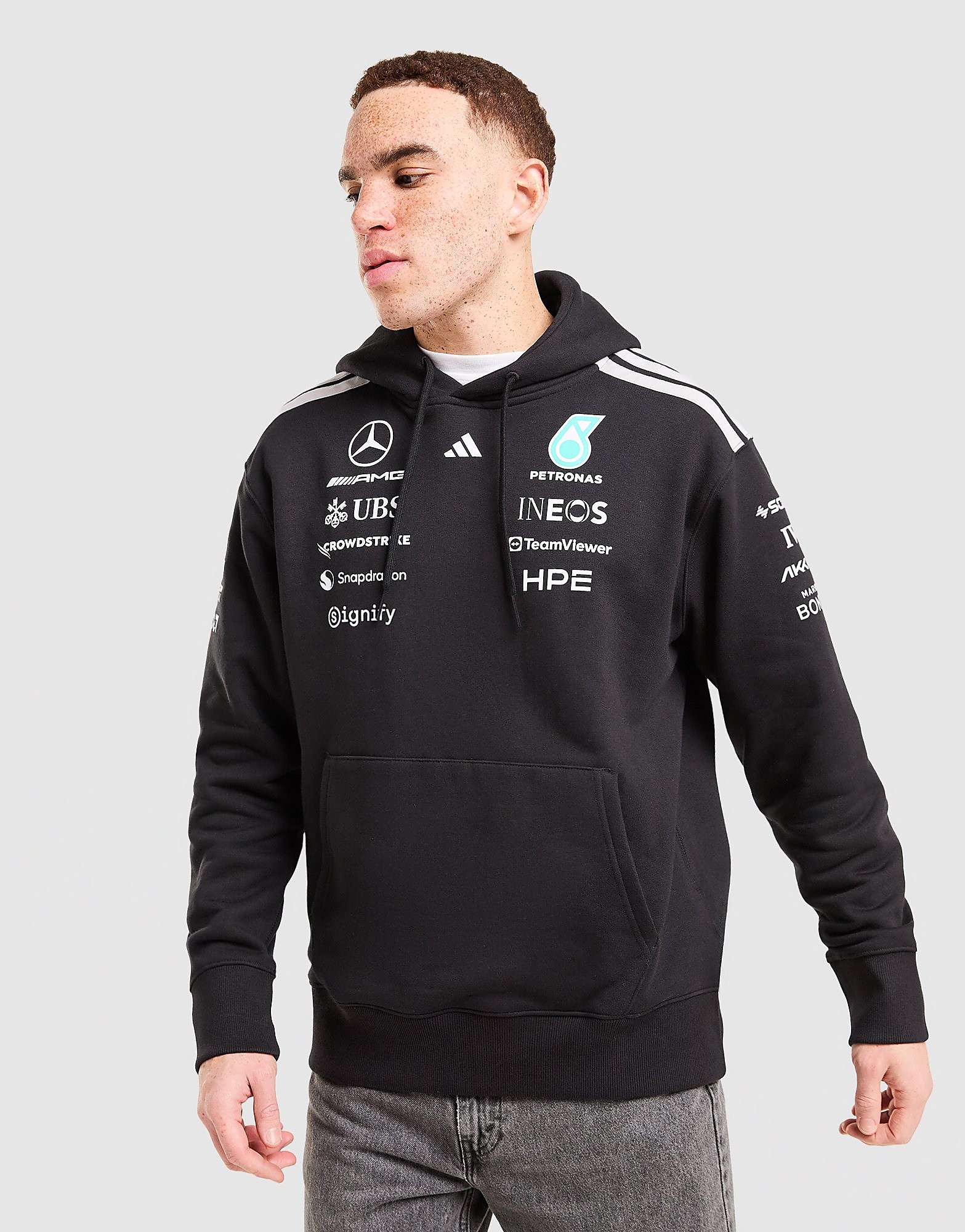 adidas Sweat shirt À CAPUCHE PILOTE MERCEDES AMG PETRONAS FORMULA 1 TEAM - vue 1