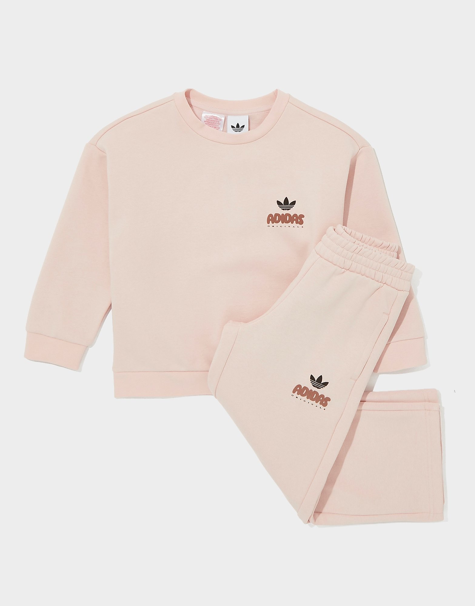 adidas Originals Tuta Crew Bubble Bambina, marrone