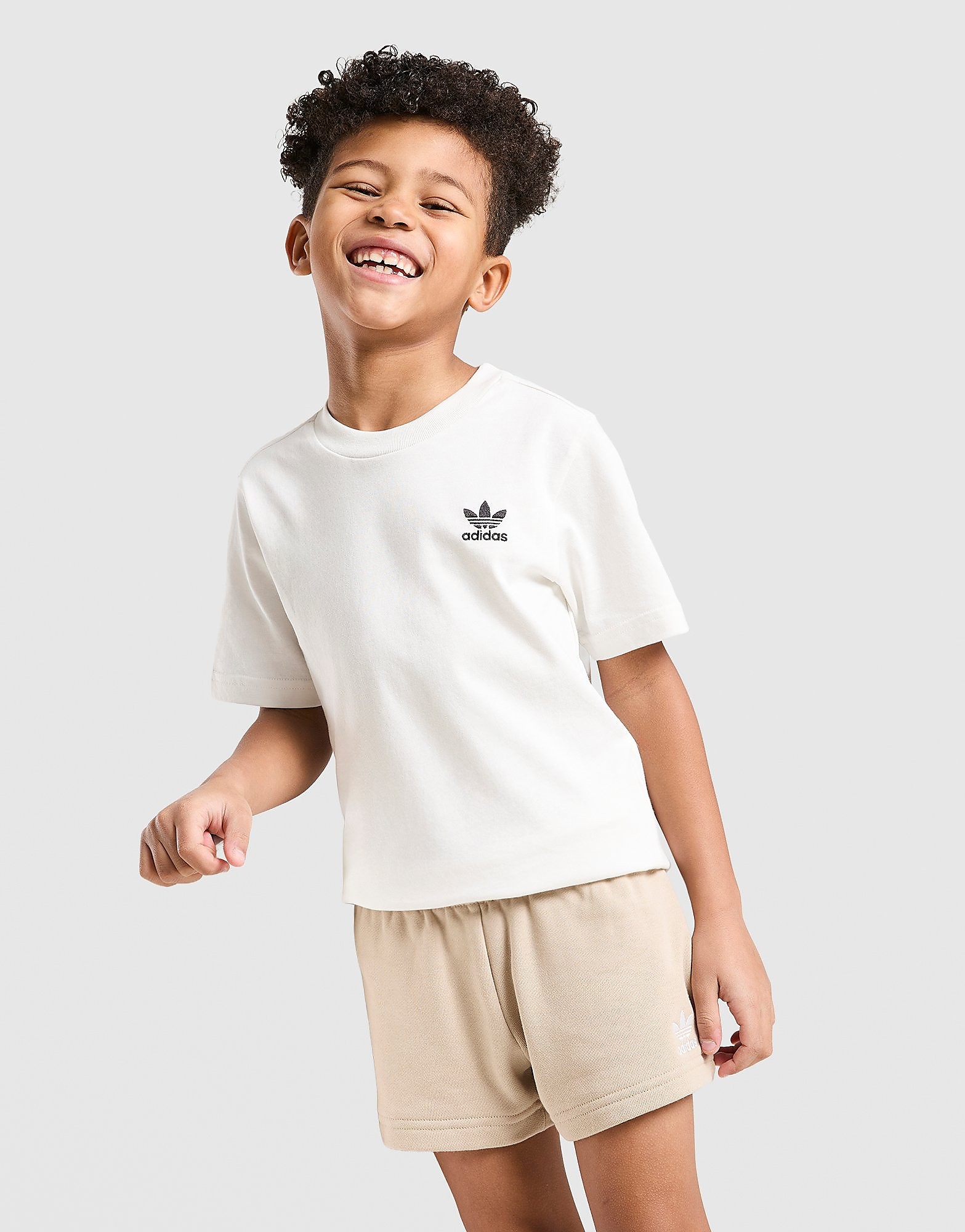 adidas Originals Trefoil Essentials T ShirtShorts Set Children