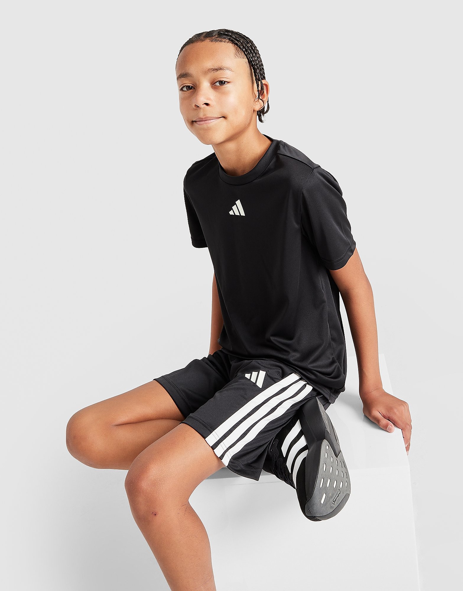 adidas Badge of Sport Core T ShirtShorts Set Junior - vue 1