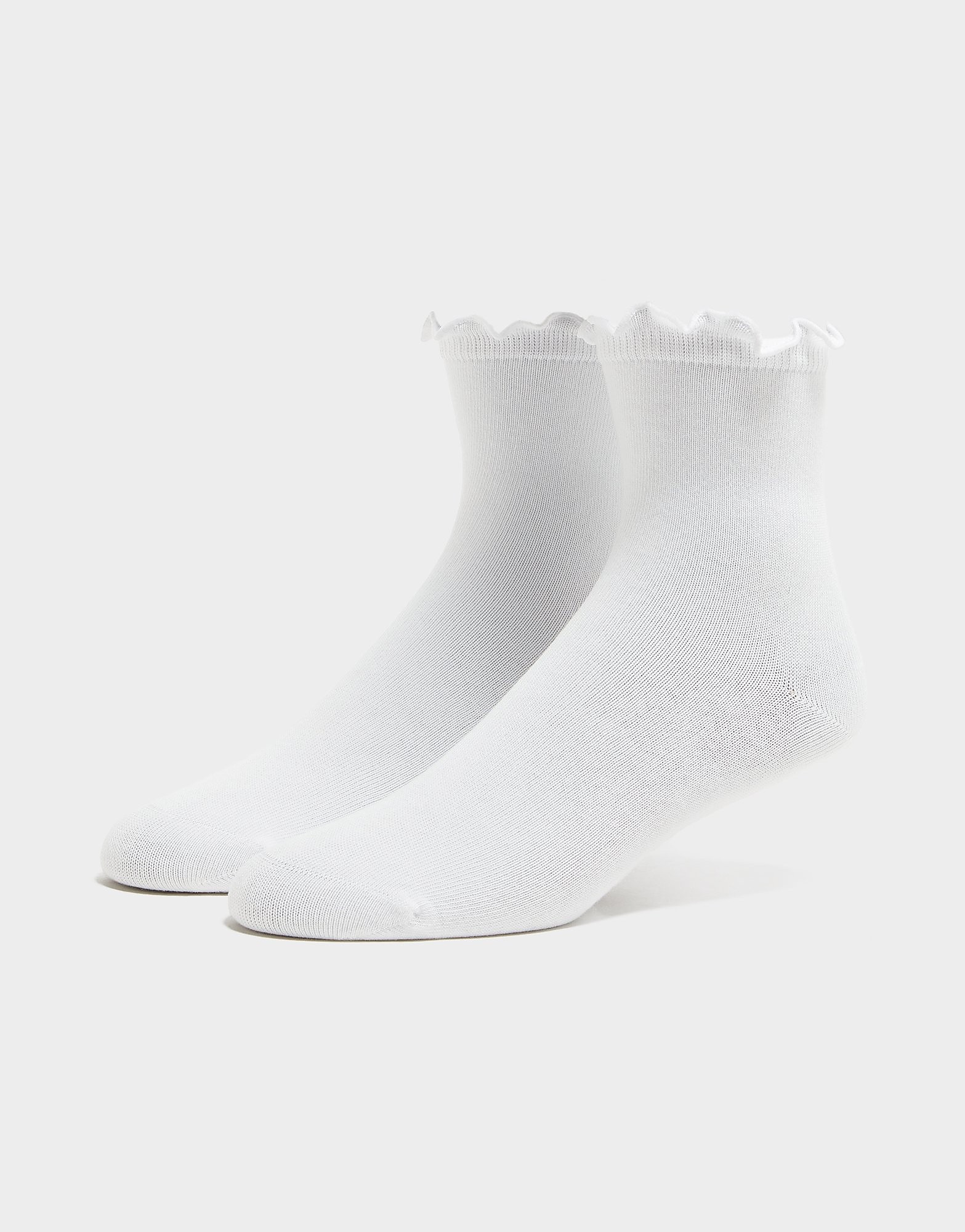 Karsyn Lettuce Quarter Socks - Damen, Weiss - female - Size: 5-10
