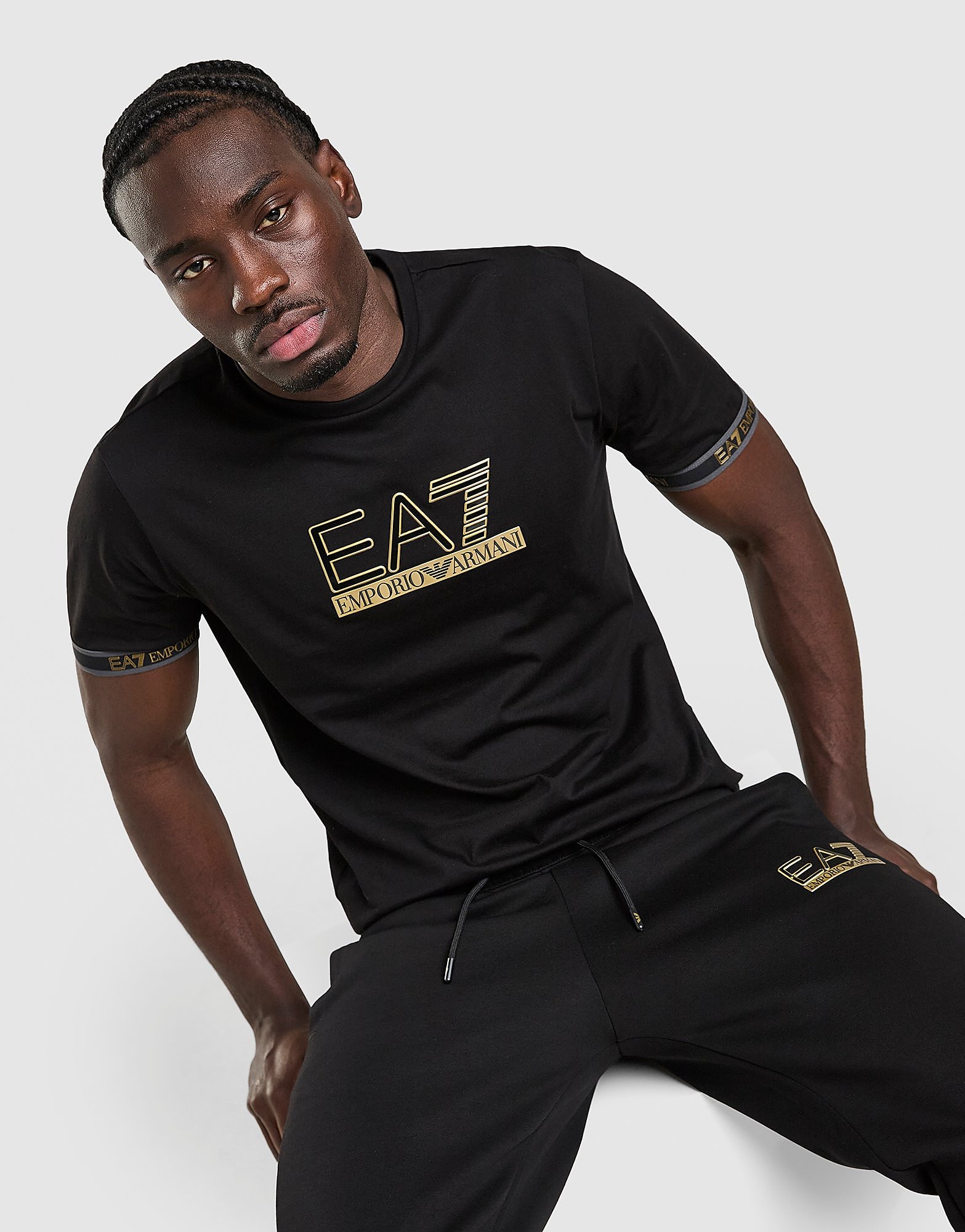 EA7 Emporio Armani Tape Large Logo T Shirt - vue 1