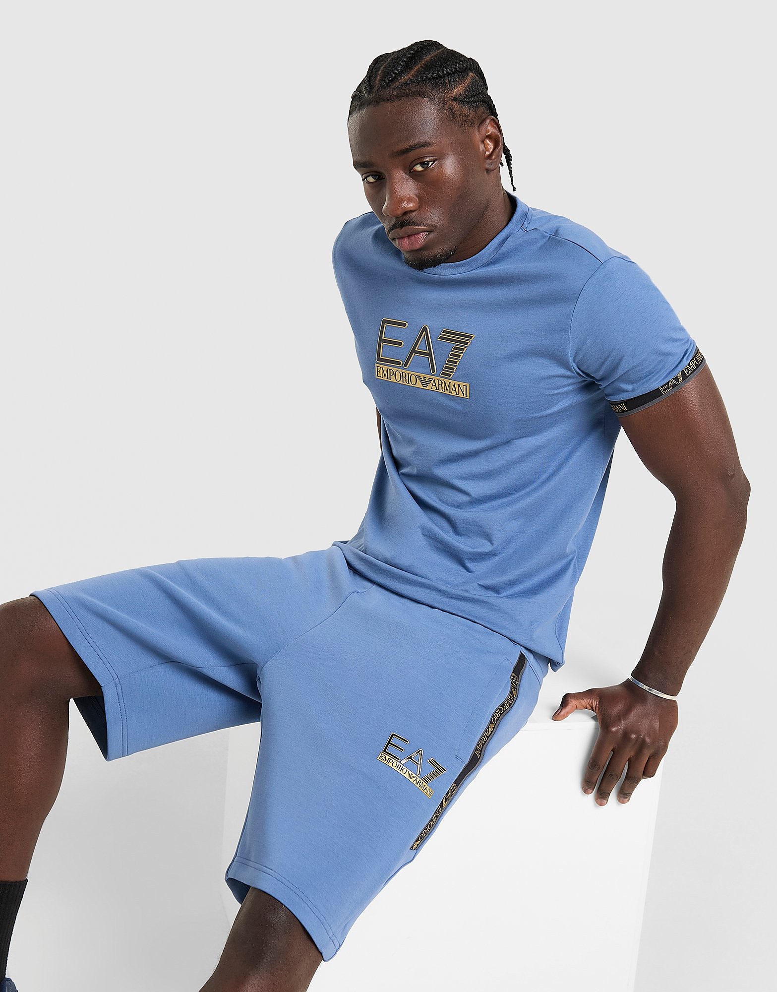 Ea7 Emporio Armani Homme Bleu  Short Tape Size M, JD Sports