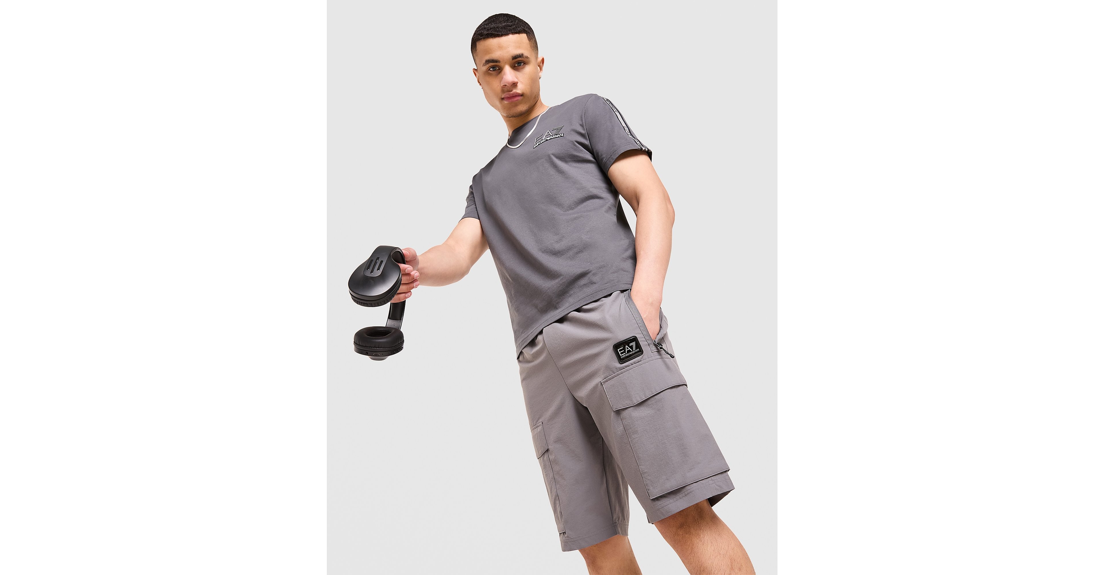 Badge Woven Cargo Shorts