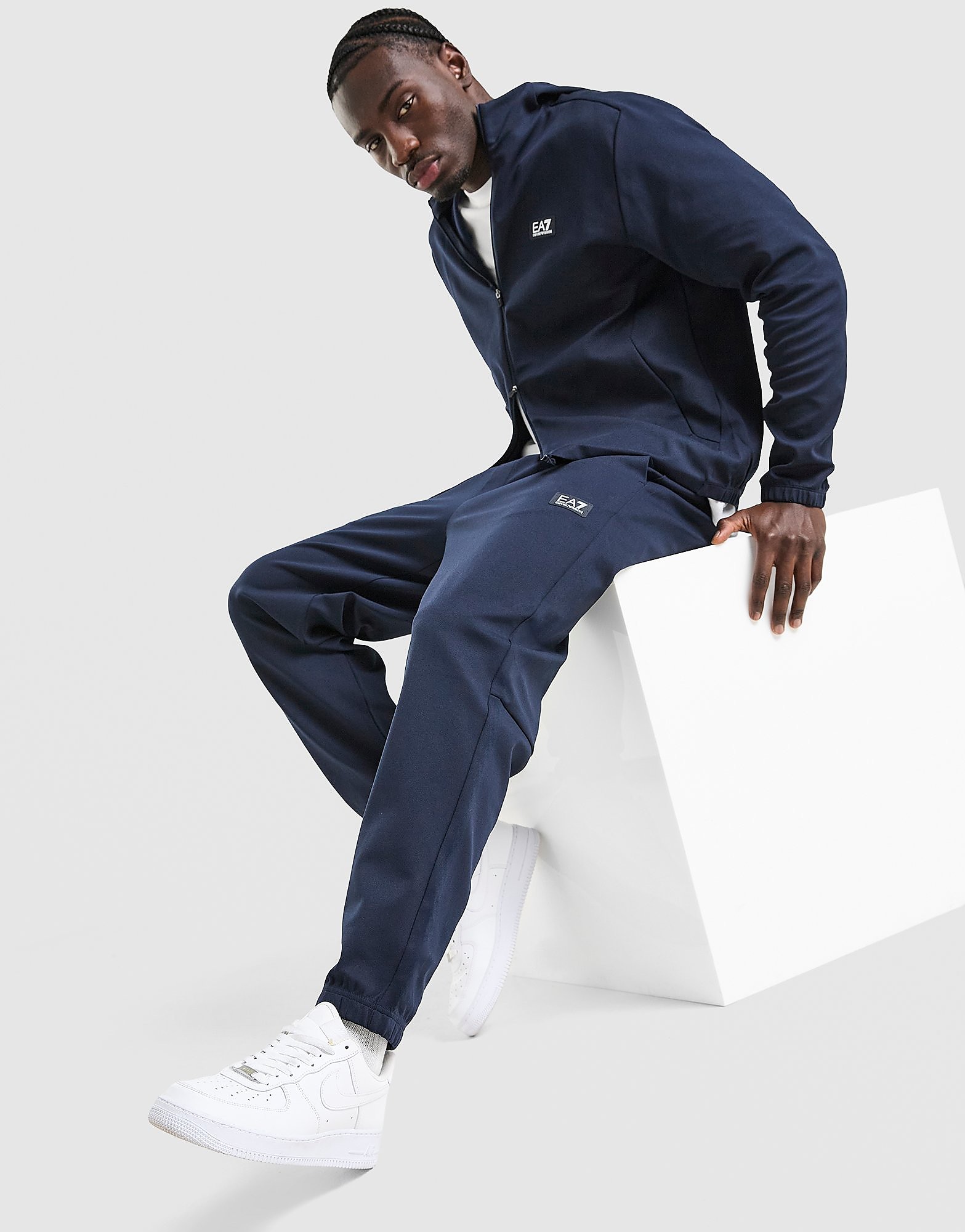 Ea7 Emporio Armani Masculinas Azul  Il Train Sport Track Pants em Tamanho M, JD Sports