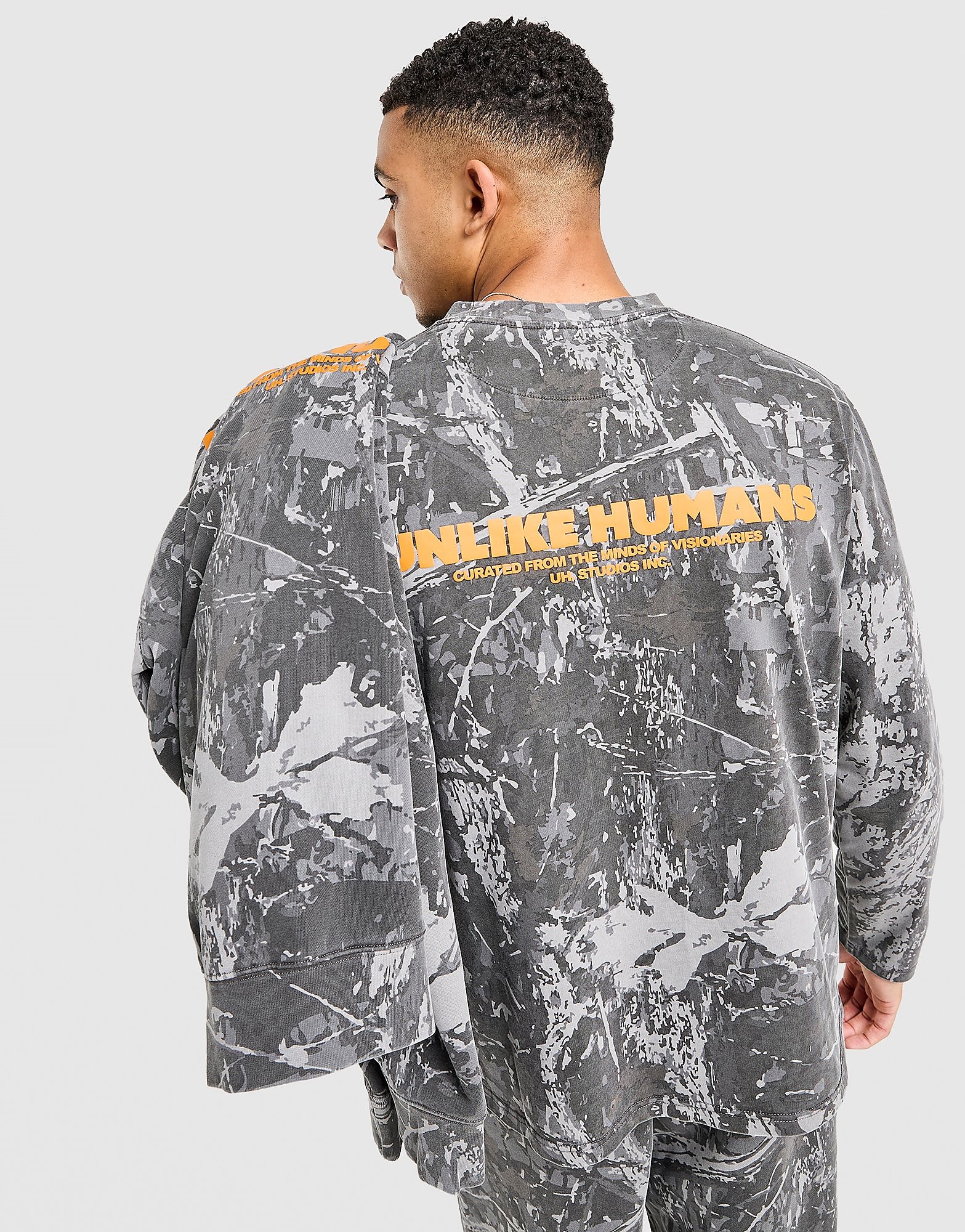 Unlike Humans Maglia Maniche Lunghe Wessex, grigio