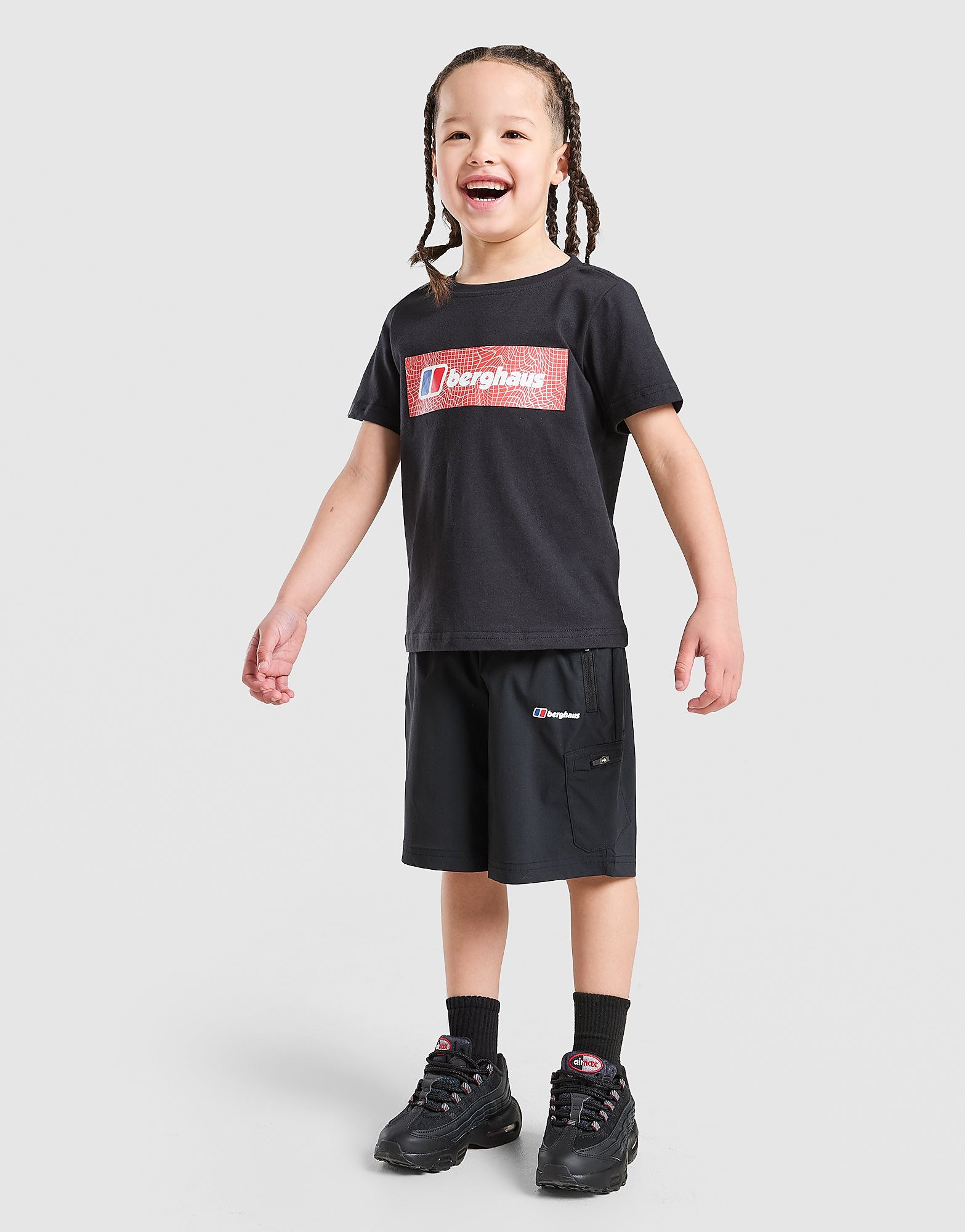 Berghaus Grid T ShirtShorts Set Children