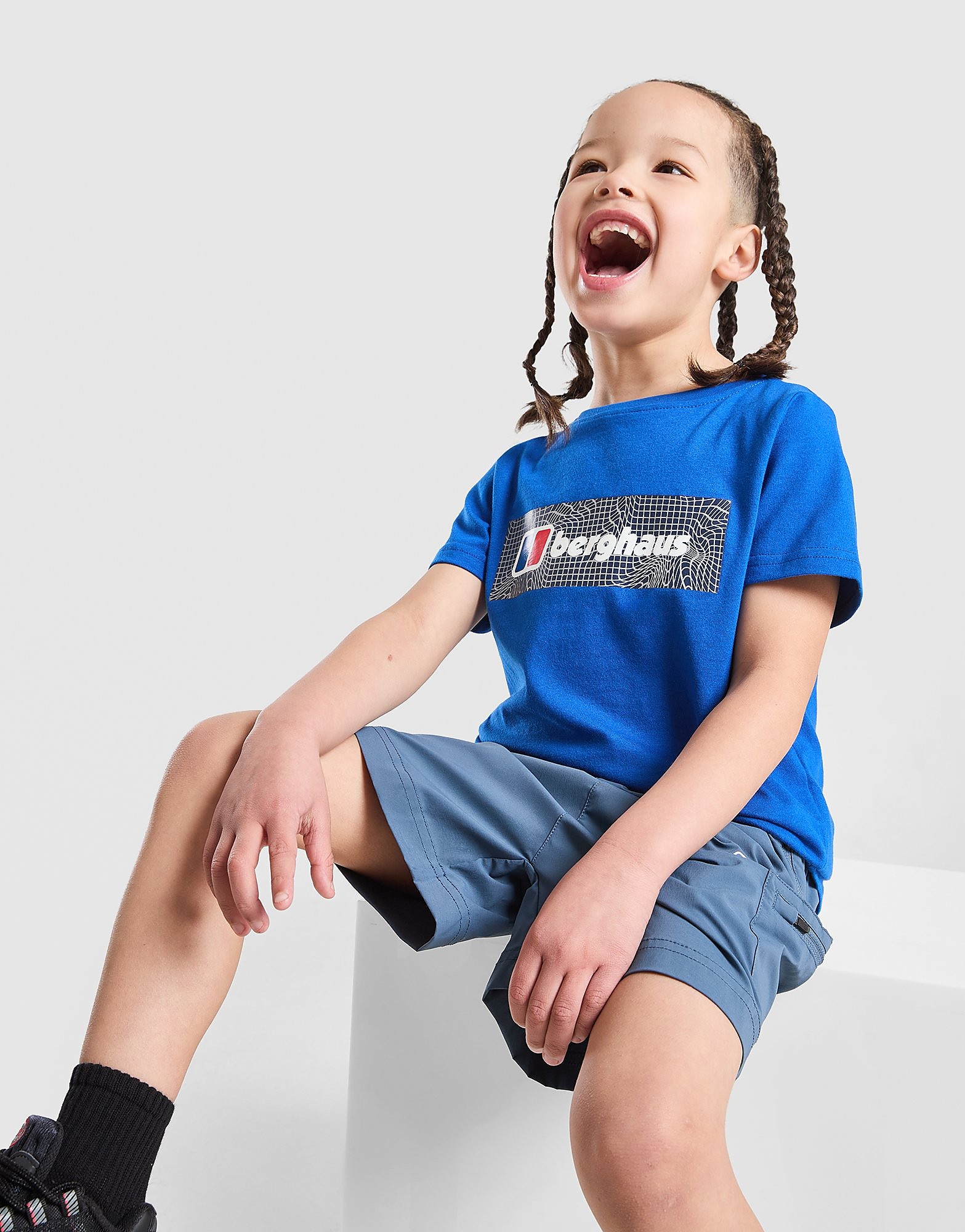 Berghaus Grid T ShirtShorts Set Children