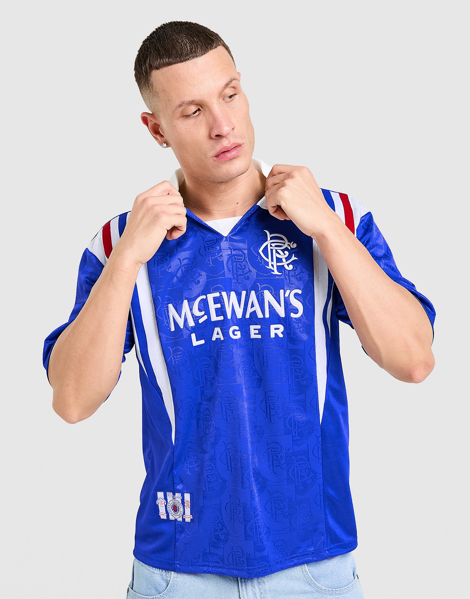 Score Draw Rangers FC '96 Retro Home Shirt