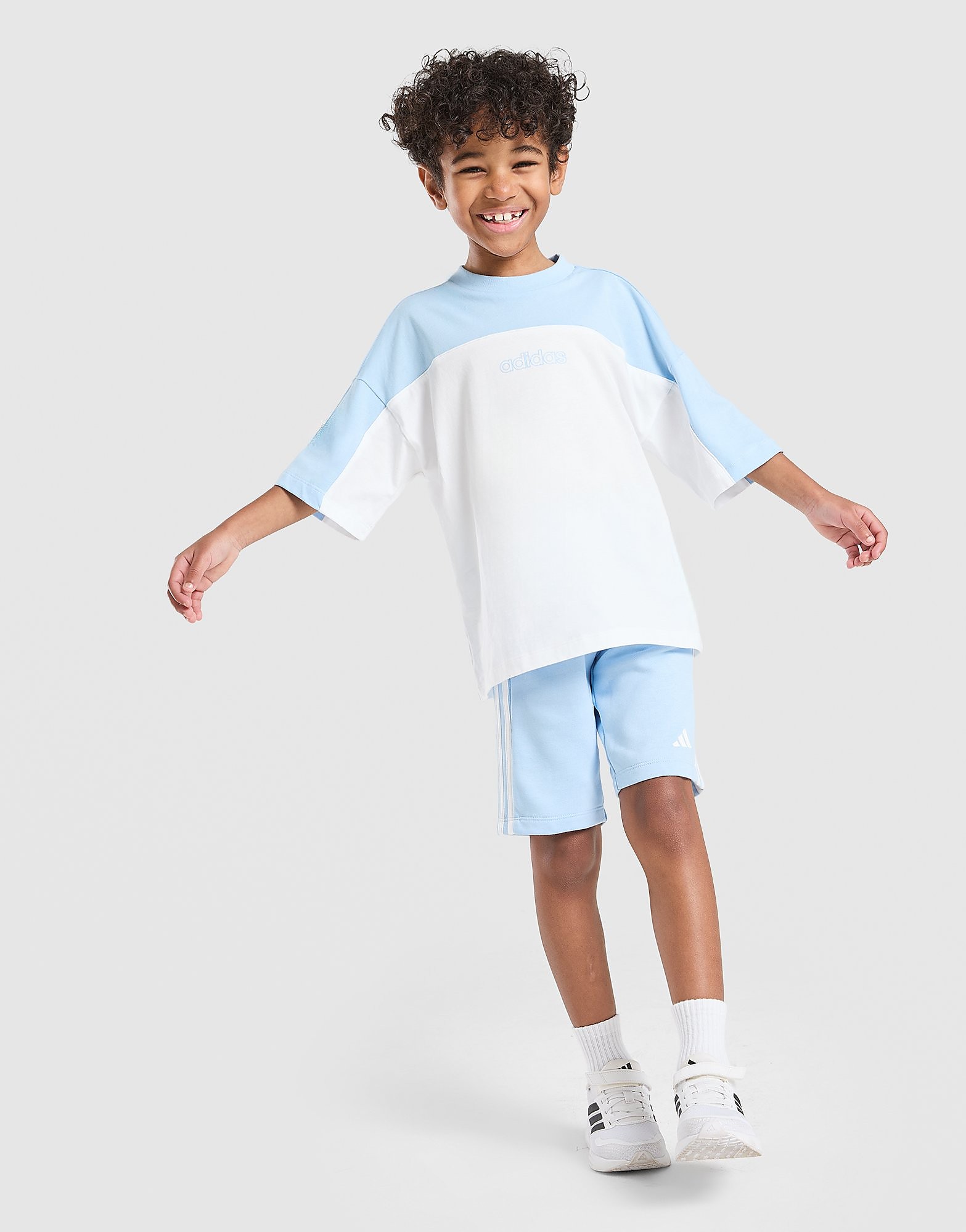 adidas Linear T ShirtShorts Set Children